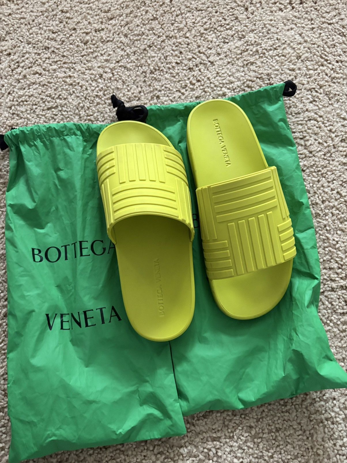 Bottega Veneta Embossed Slides