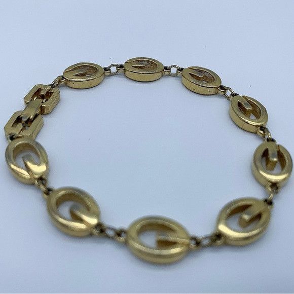 Givenchy GIVENCHY “G" Links Gold Plated Bracelet Size ONE SIZE - 1 Thumbnail