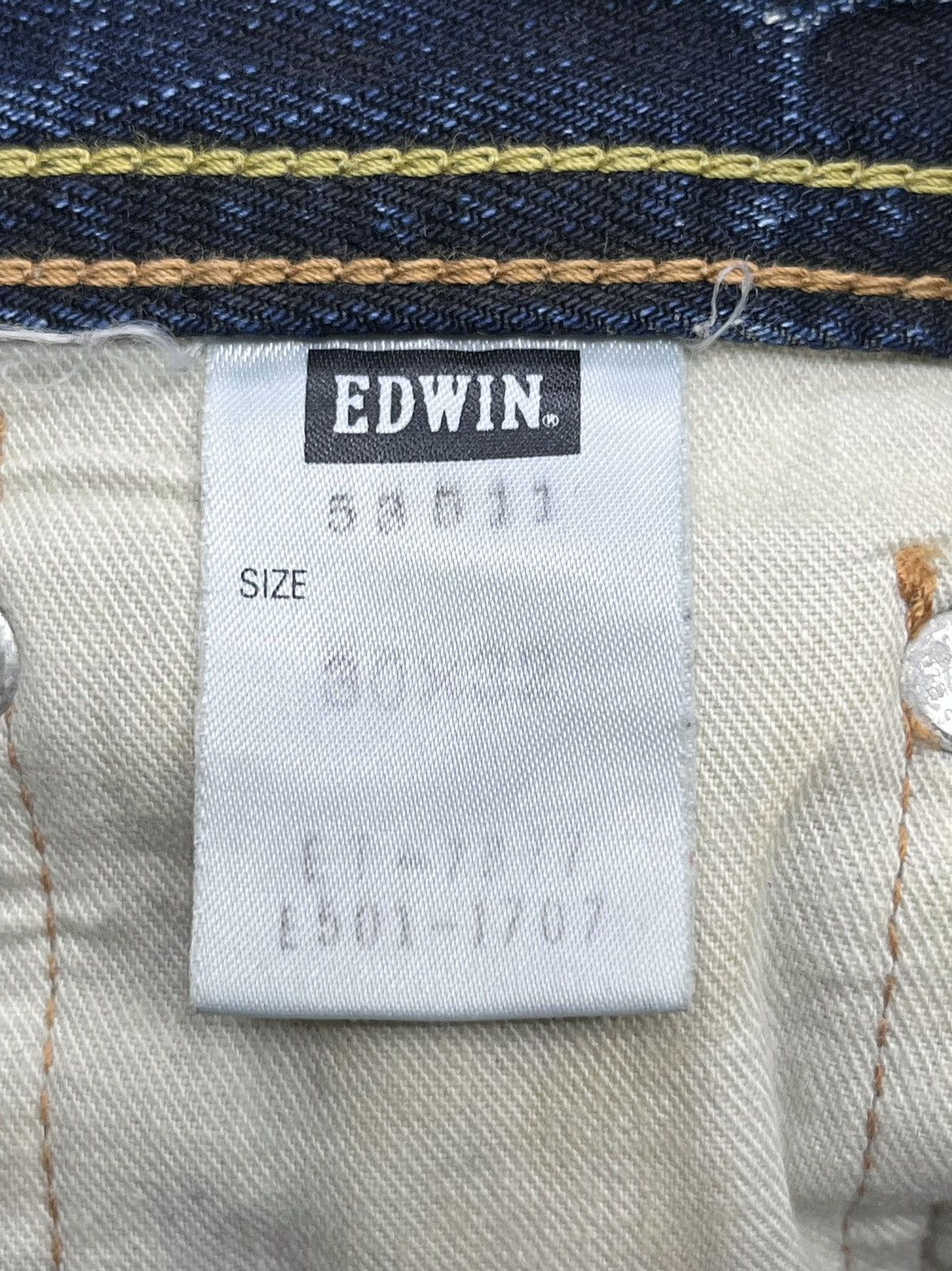 Edwin FLARE EDWIN REBEL VINTAGE Mudmax Blue Punk Lightning Whisker Size US 30 / EU 46 - 12 Thumbnail