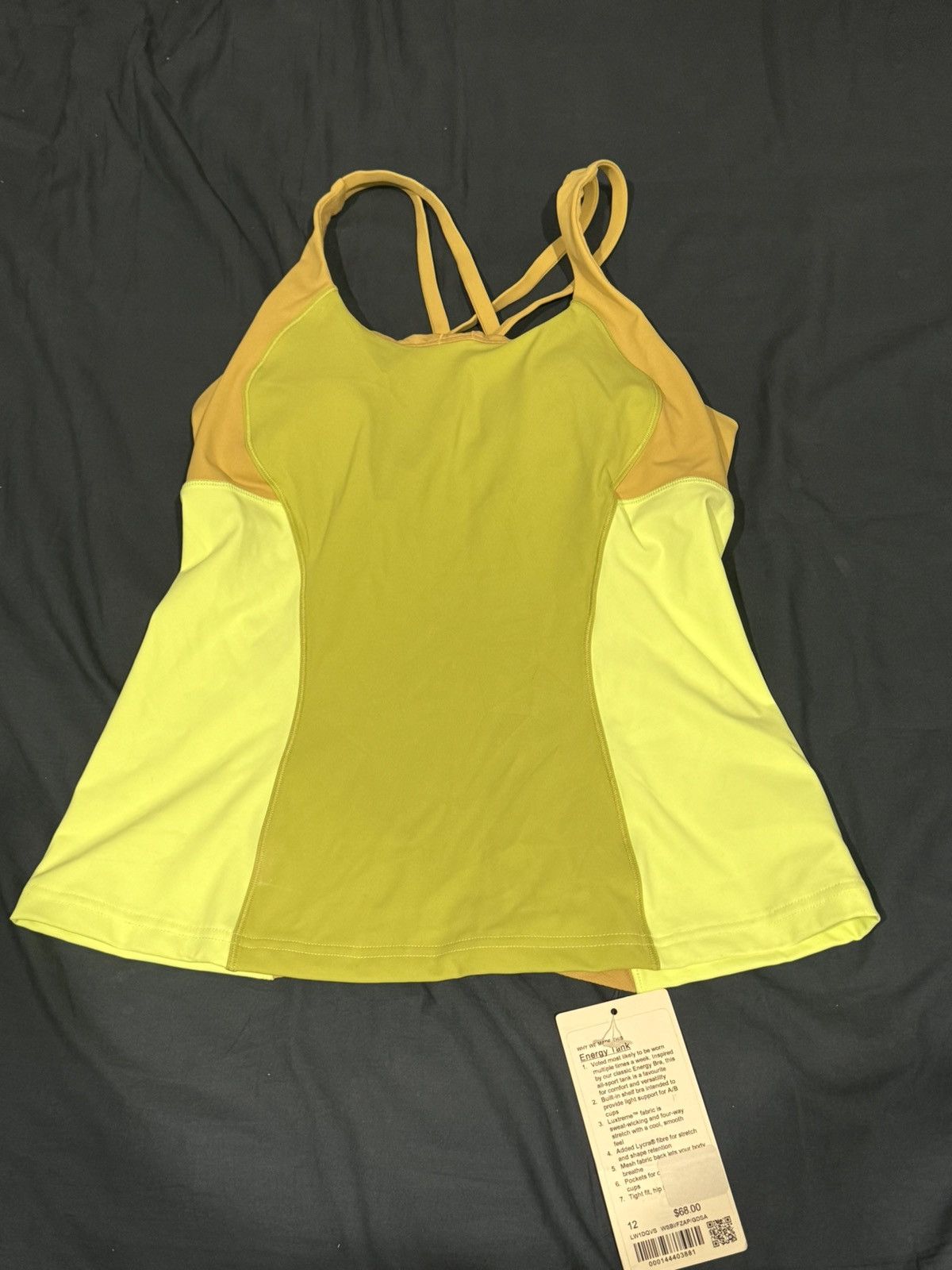 Lululemon NEW Lululemon Women's Energy Tank in Wasabi Green Size XL / US 12-14 / IT 48-50 - 1 Thumbnail