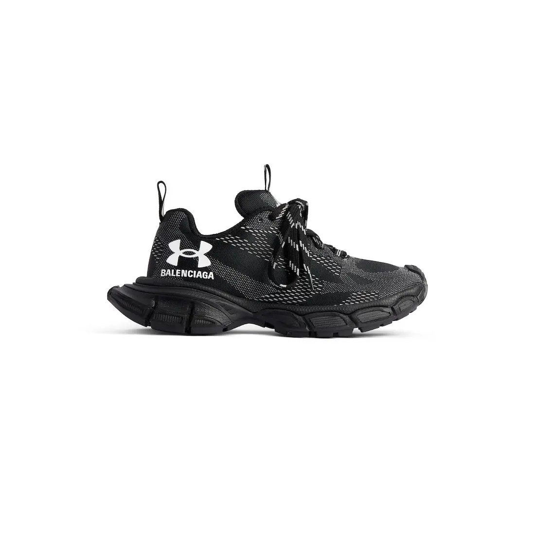 Balenciaga × Under Armour o1s1rm1125 Under Armour® 3XL Knit Sneakers in Black Size US 10 / IT 40 - 1 Thumbnail