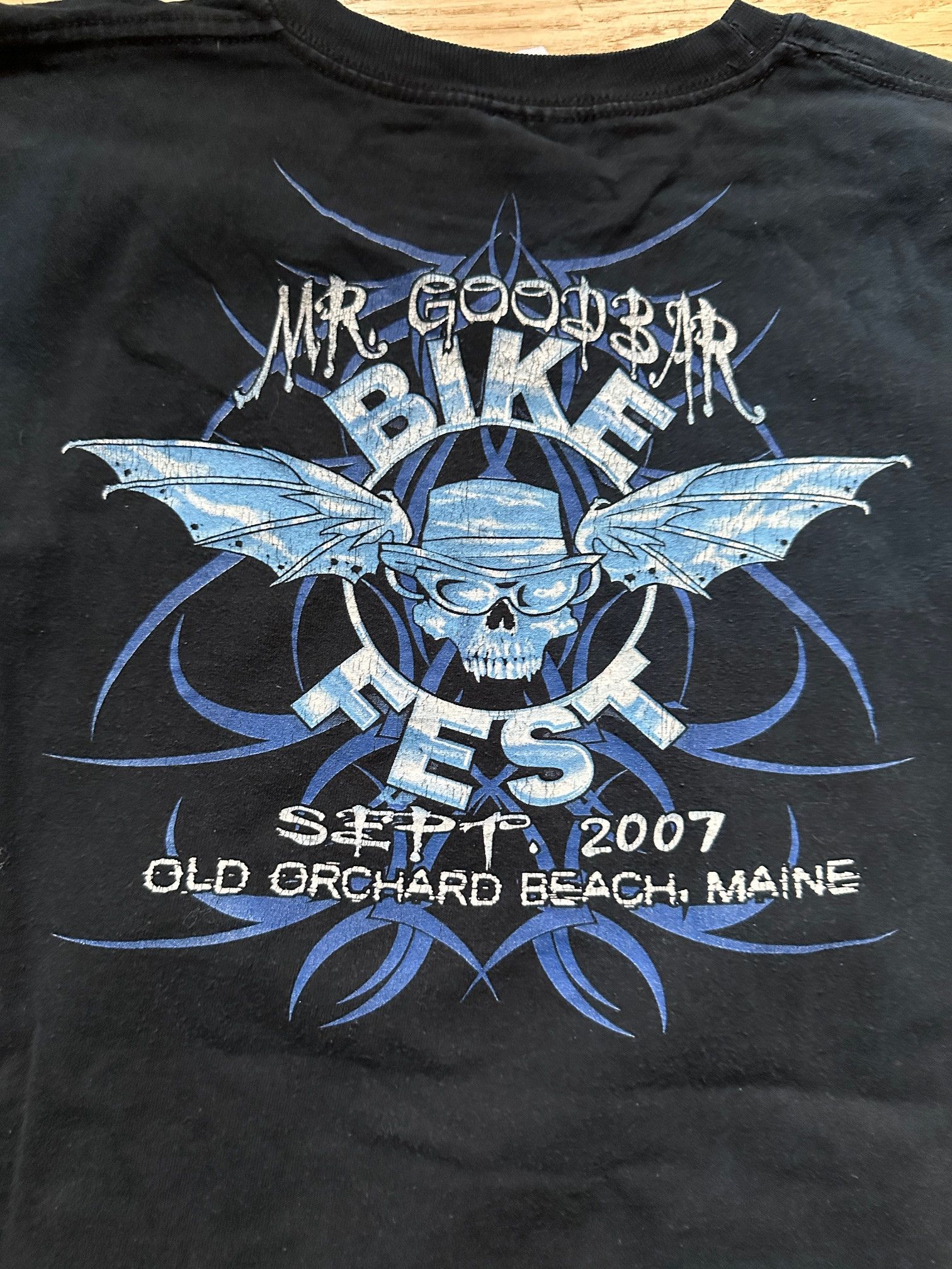Vintage Mr. Goodbar Bike Fest 2007 Motorcycle Skull Skeleton Black Size US XL / EU 56 / 4 - 8 Thumbnail