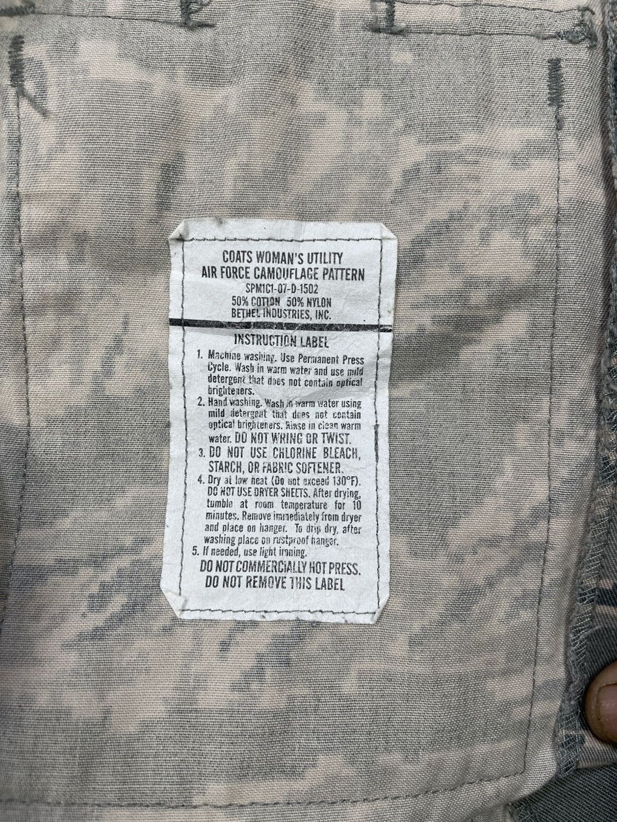Vintage Vtg US Air Force Camouflage Utility Field Jacket Size S / US 4 / IT 40 - 15 Thumbnail