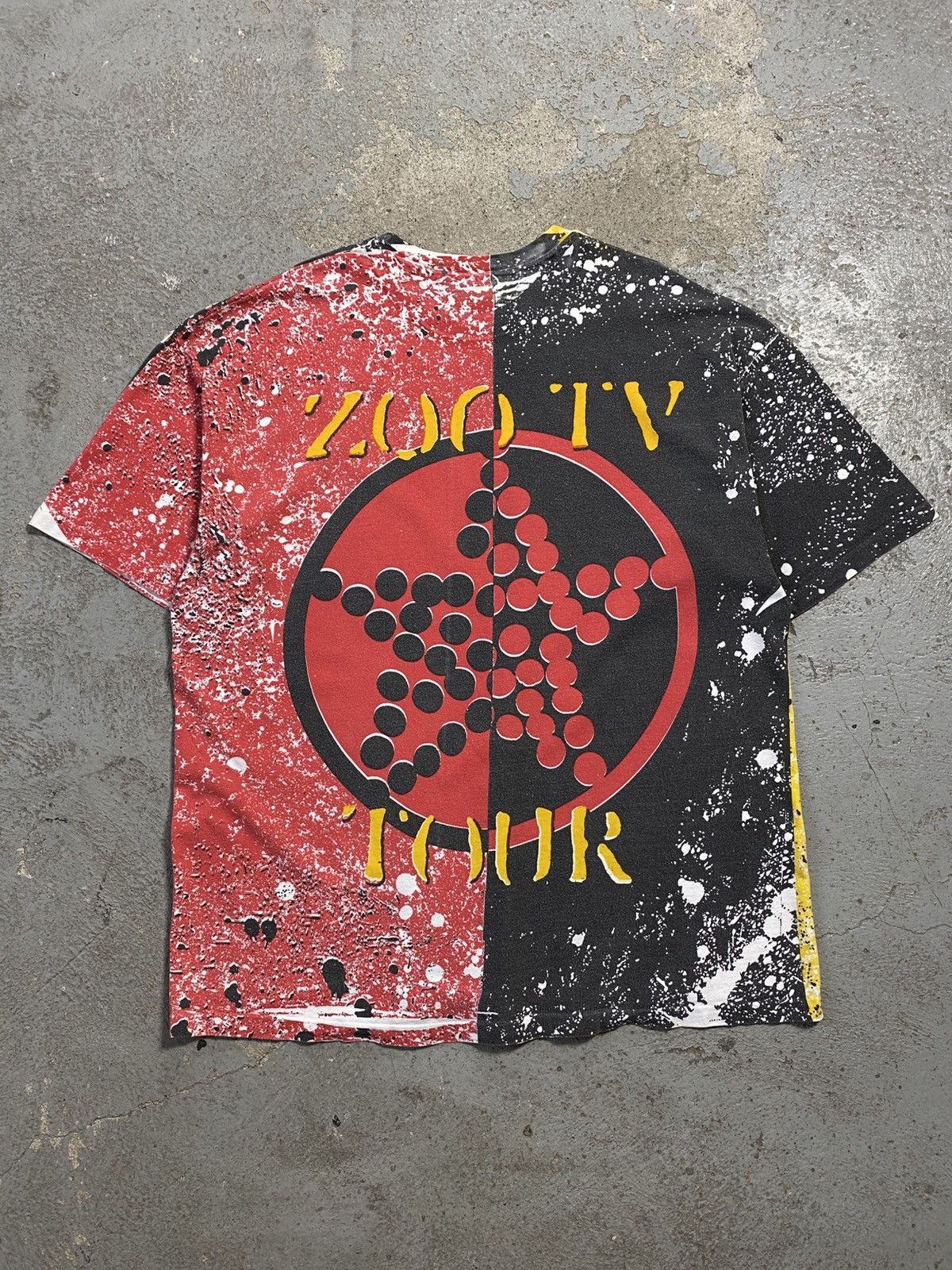 Band Tees × Vintage Vintage 1991 U2 Achtung Baby Zoo TV tour AOP band tee Size US XXL / EU 58 / 5 - 4 Thumbnail