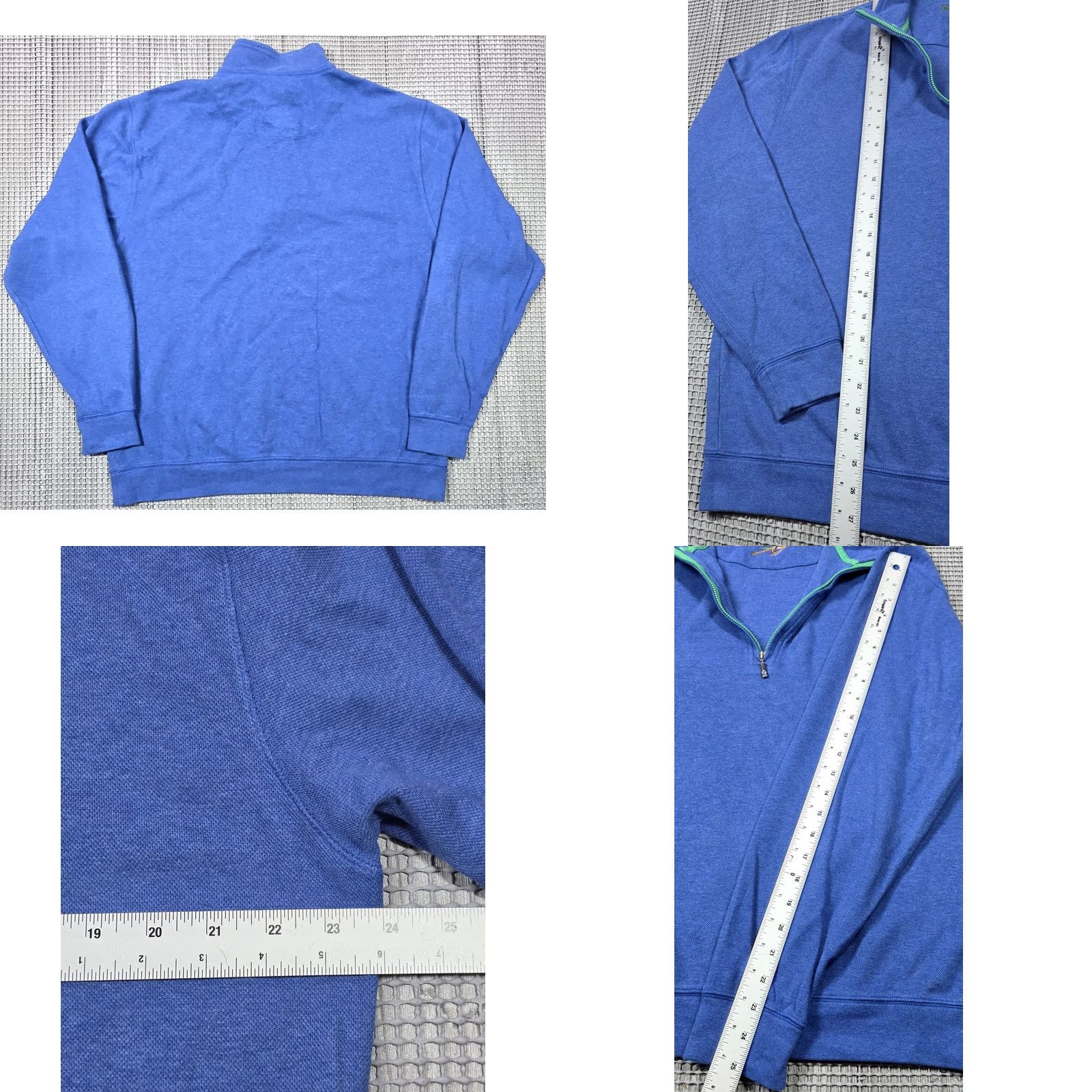 Orvis Orvis Men’s 1/4 Zip Pullover Sweater Pima Cotton Blue L Pullover Sweatshirt Knit Mock Neck Zip Size US L / EU 52-54 / 3 - 8 Thumbnail
