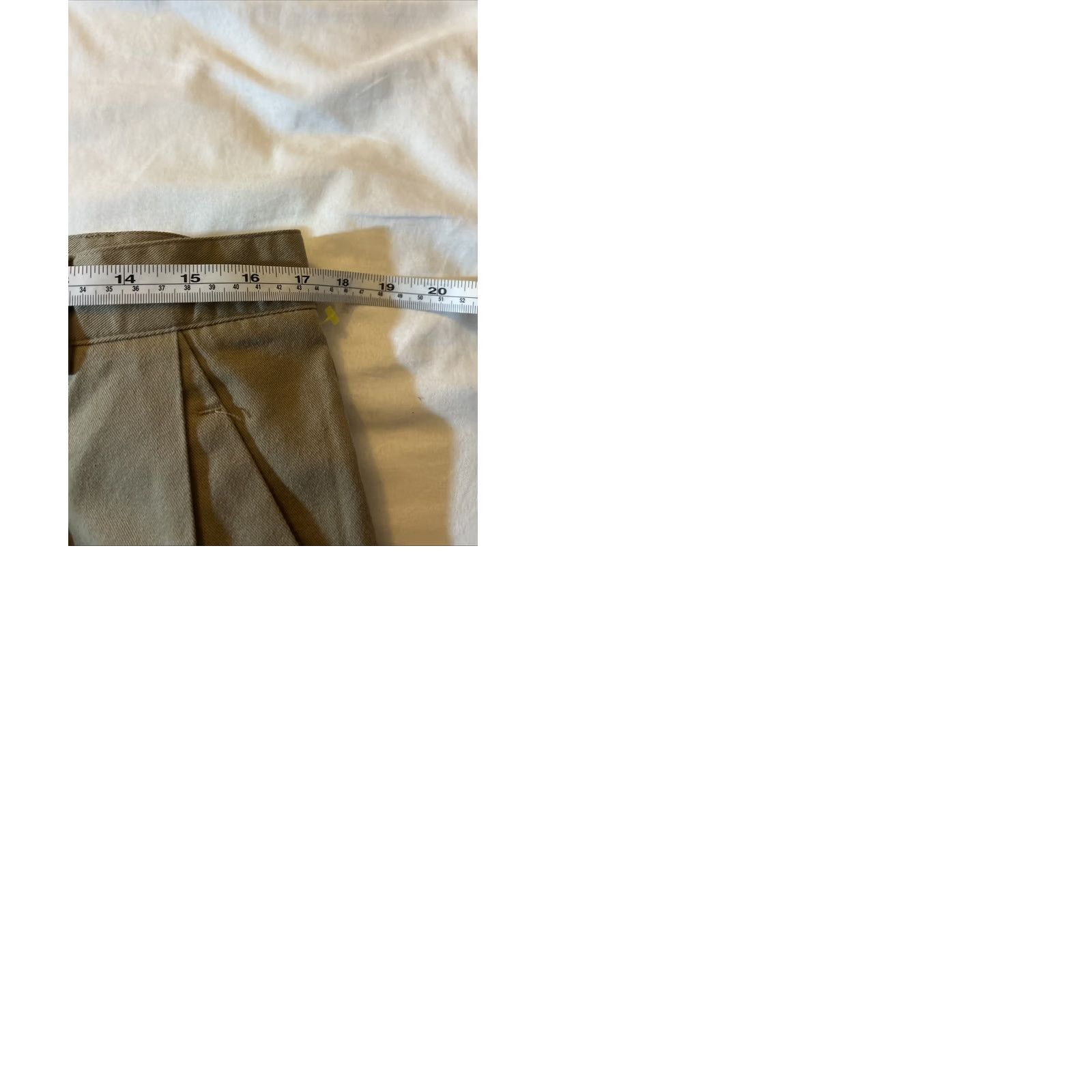 Perry Ellis Perry Ellis Pants Mens 36x35 Tan Khaki Pleated Pockets Trousers Dress Pants Workwear Casual Slim Straight 36in Inseam Size US 36 / EU 52 - 9 Thumbnail