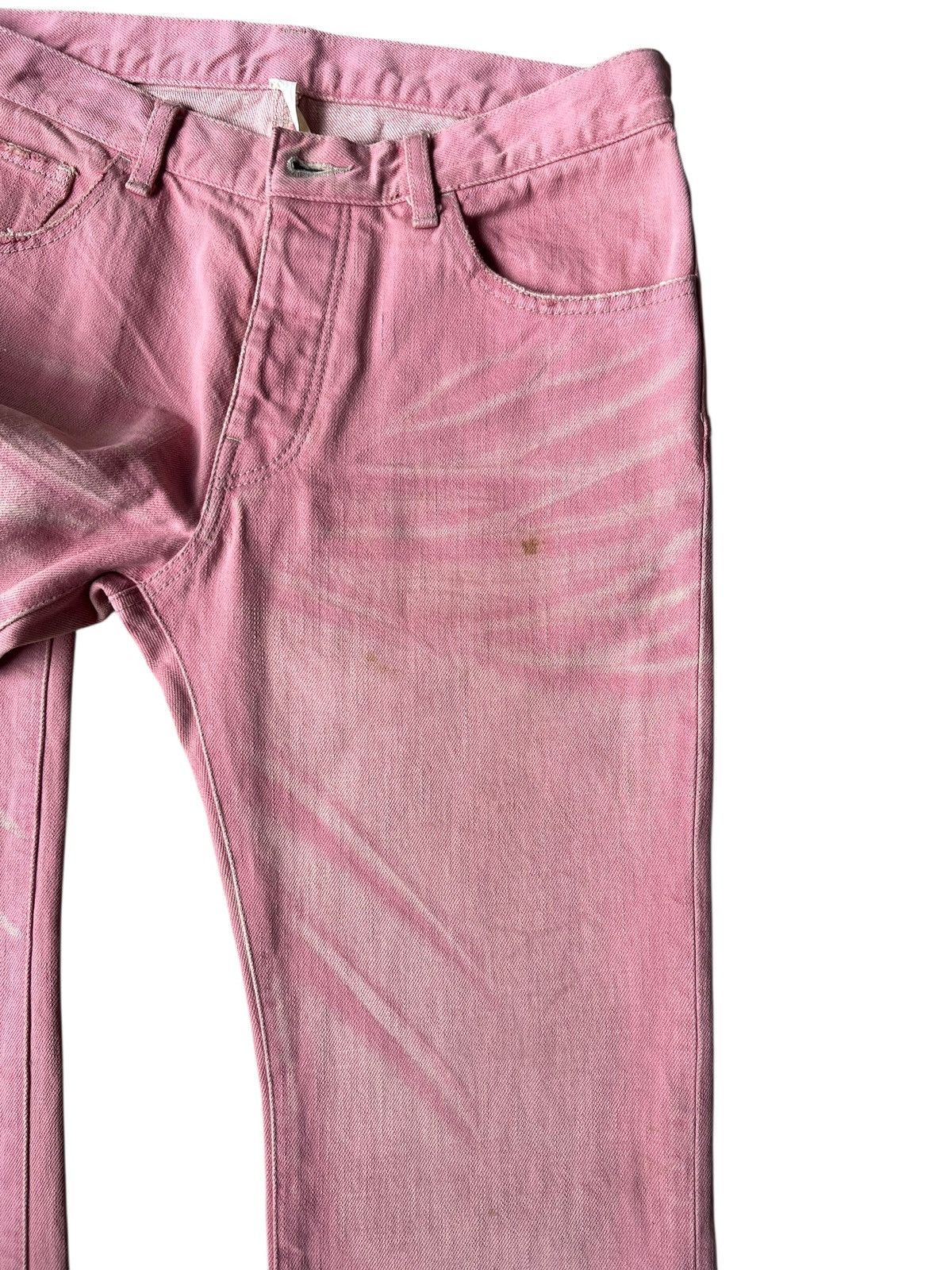 wjk WJK Japan Distressed Aging Dirty Mud Denim Bootcut Jeans Size US 31 - 11 Thumbnail