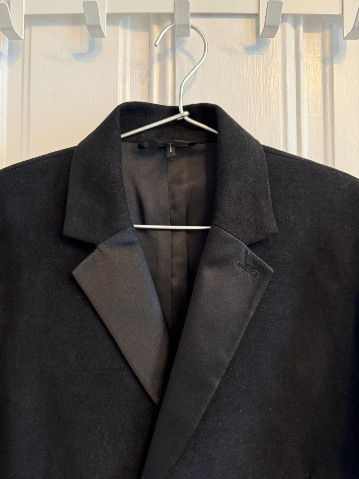 Helmut Lang NWOT Helmut Lang AW19 Black Moleskin Tuxedo Coat - 38 Size US M / EU 48-50 / 2 - 2 Thumbnail