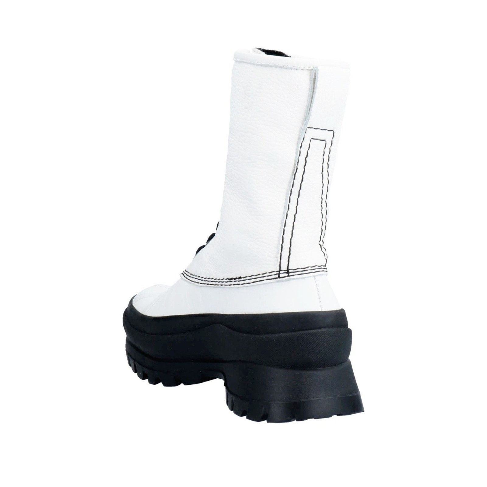 Jil Sander JIL SANDER Leather Combat Boots Mismatch Size. L36 R35 Size US 5 / IT 35 - 3 Thumbnail