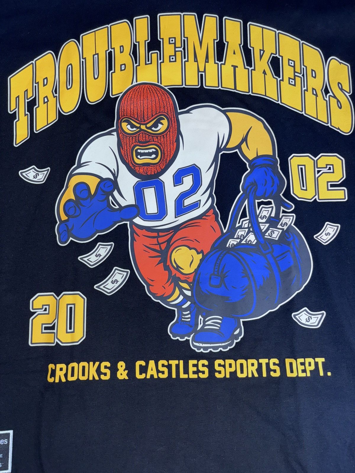 Crooks & Castles Crooks & Castles Troublemakers Football League Tee NWT Size US M / EU 48-50 / 2 - 7 Thumbnail