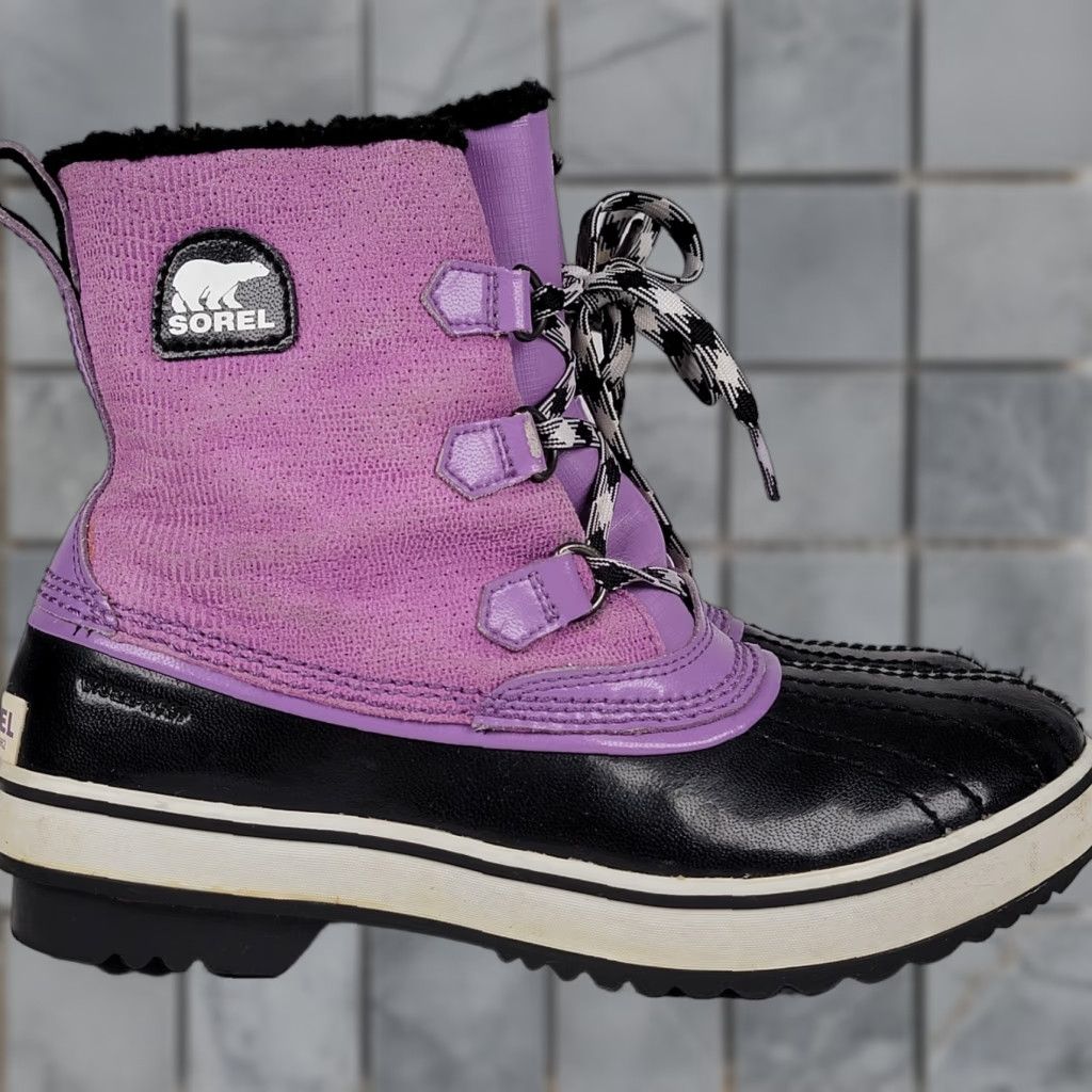 SOREL VINTAGE Sorel Pink Insulated Yoot Pack Boots Women Men's 9 7 EU 40 Winter Water Resistant Lace Up Rubber Upper Leather Snow Boot Adults Girls Boys? Size US 10 / IT 40 - 1 Thumbnail