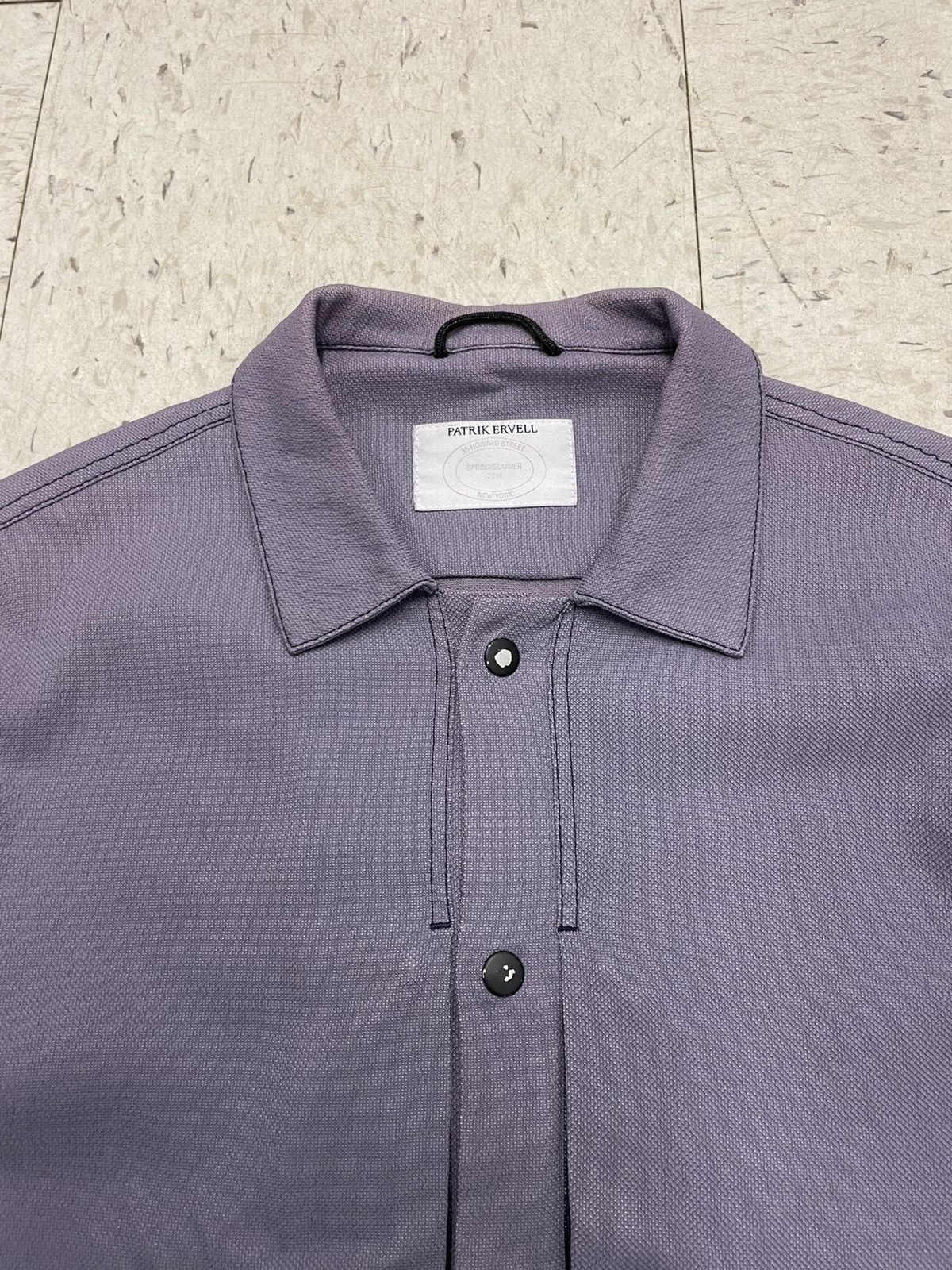Patrik Ervell Shirt Jacket Nylon Snap Up Zip Pocket SS 2014 Lavender Size US M / EU 48-50 / 2 - 2 Thumbnail