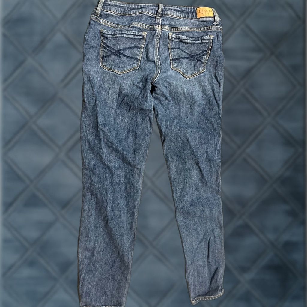 Aeropostale VINTAGE Aeropostale Jeans Women's Size 4 Regular Fit Ankle Jegging Blue Denim Fall Winter Spring Summer Size 27" / US 4 / IT 40 - 1 Thumbnail