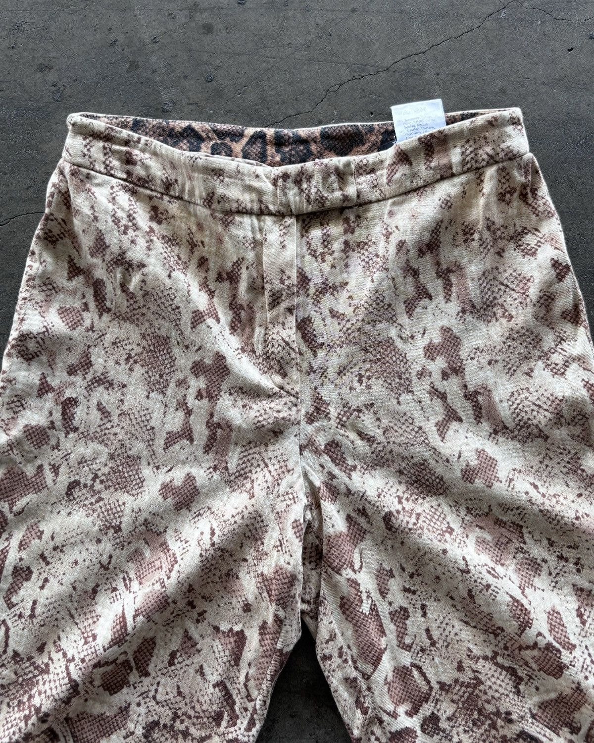 If Six Was Nine × Japanese Brand × Le Grande Bleu (L.G.B.) Betty Banlay Ifsixwasnine Lgb Style Snake Skin Flared Pants Size US 29 - 3 Thumbnail