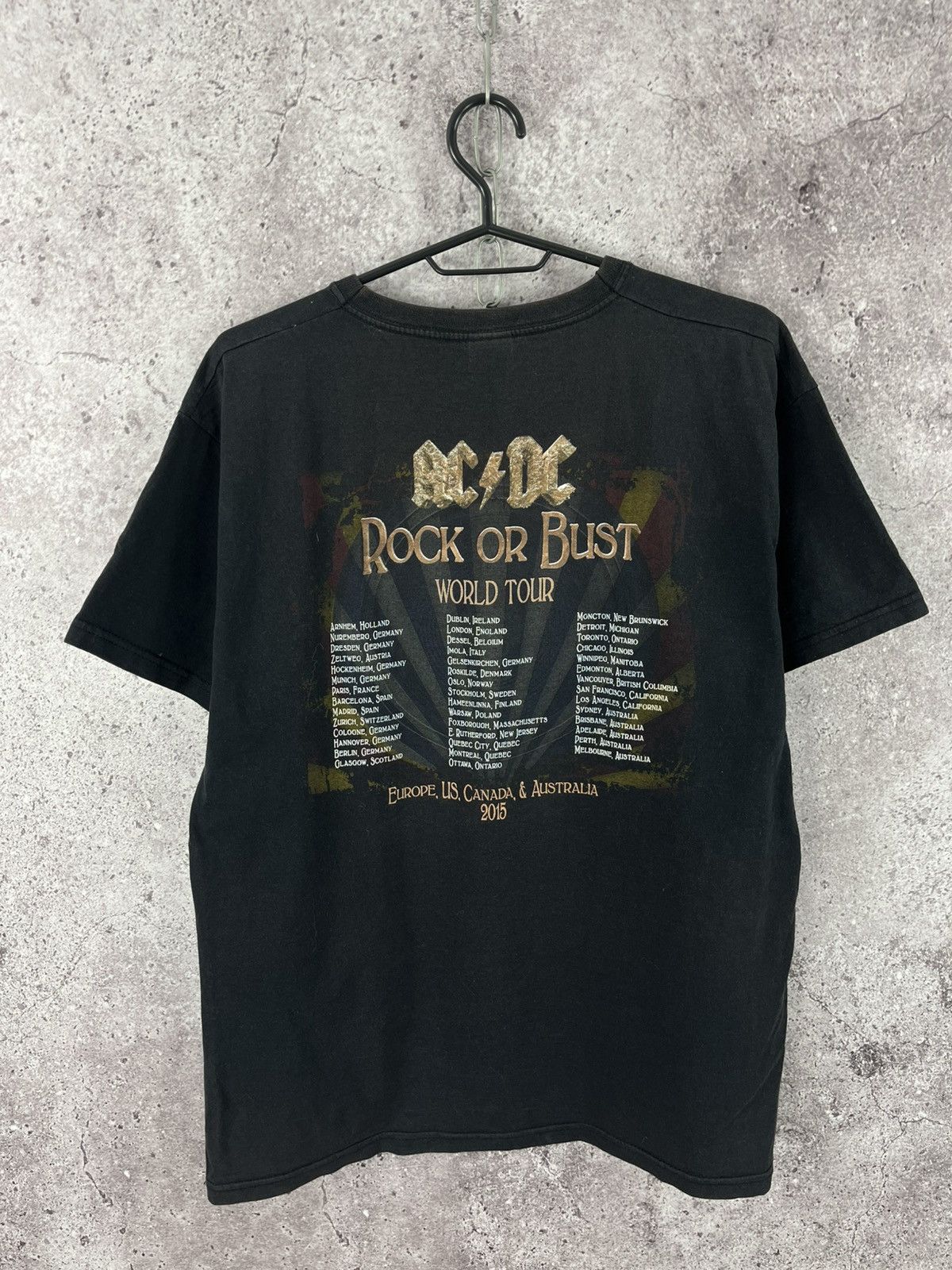 AC/DC Ac/Dc Rock or Bust World Tour 2015 Big Logo Size M Size US M / EU 48-50 / 2 - 6 Thumbnail