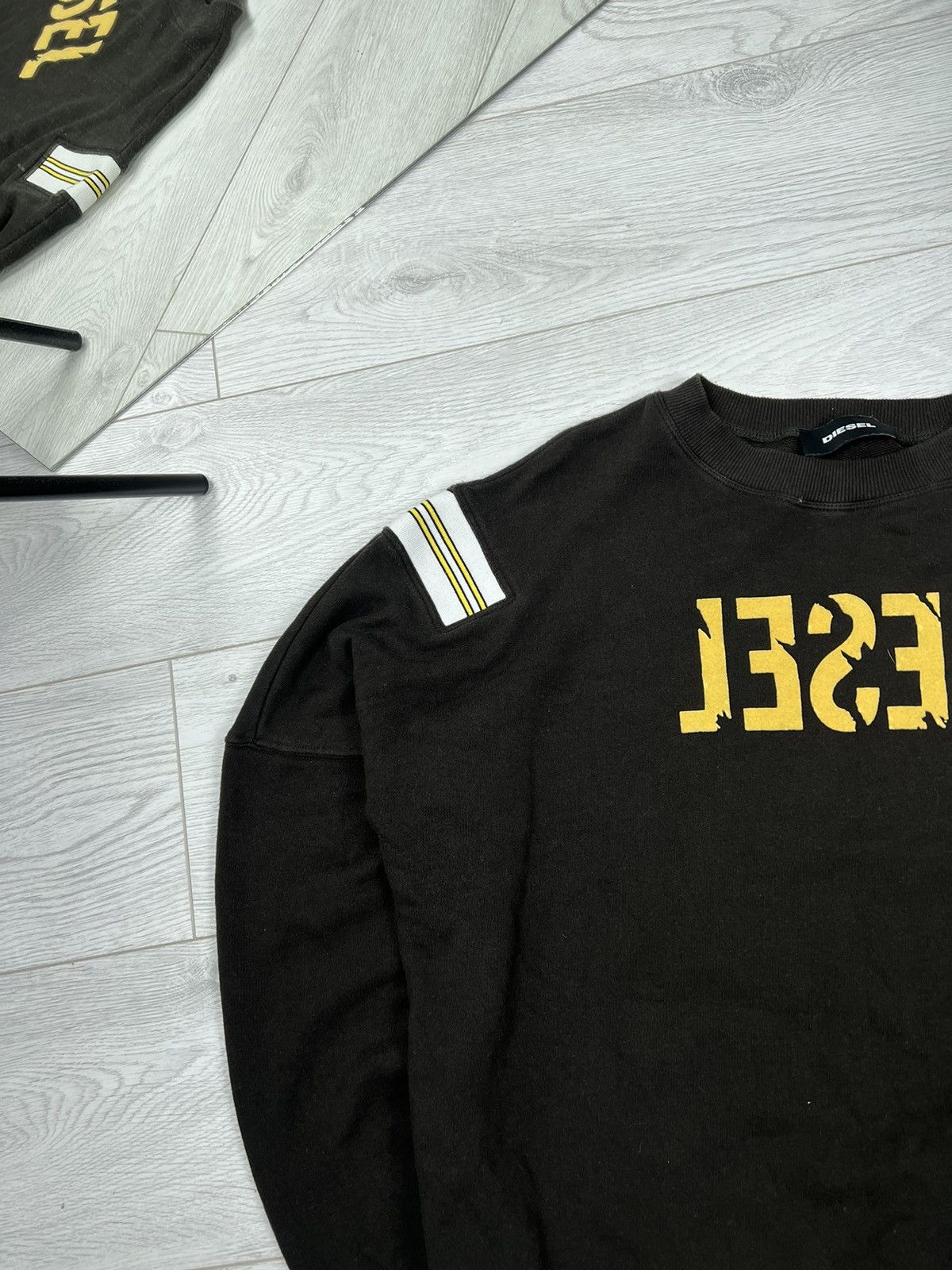 Diesel × Vintage Vintage Diesel Sweatshirt 90’s Embroidered Logo Oversized Size US L / EU 52-54 / 3 - 4 Thumbnail