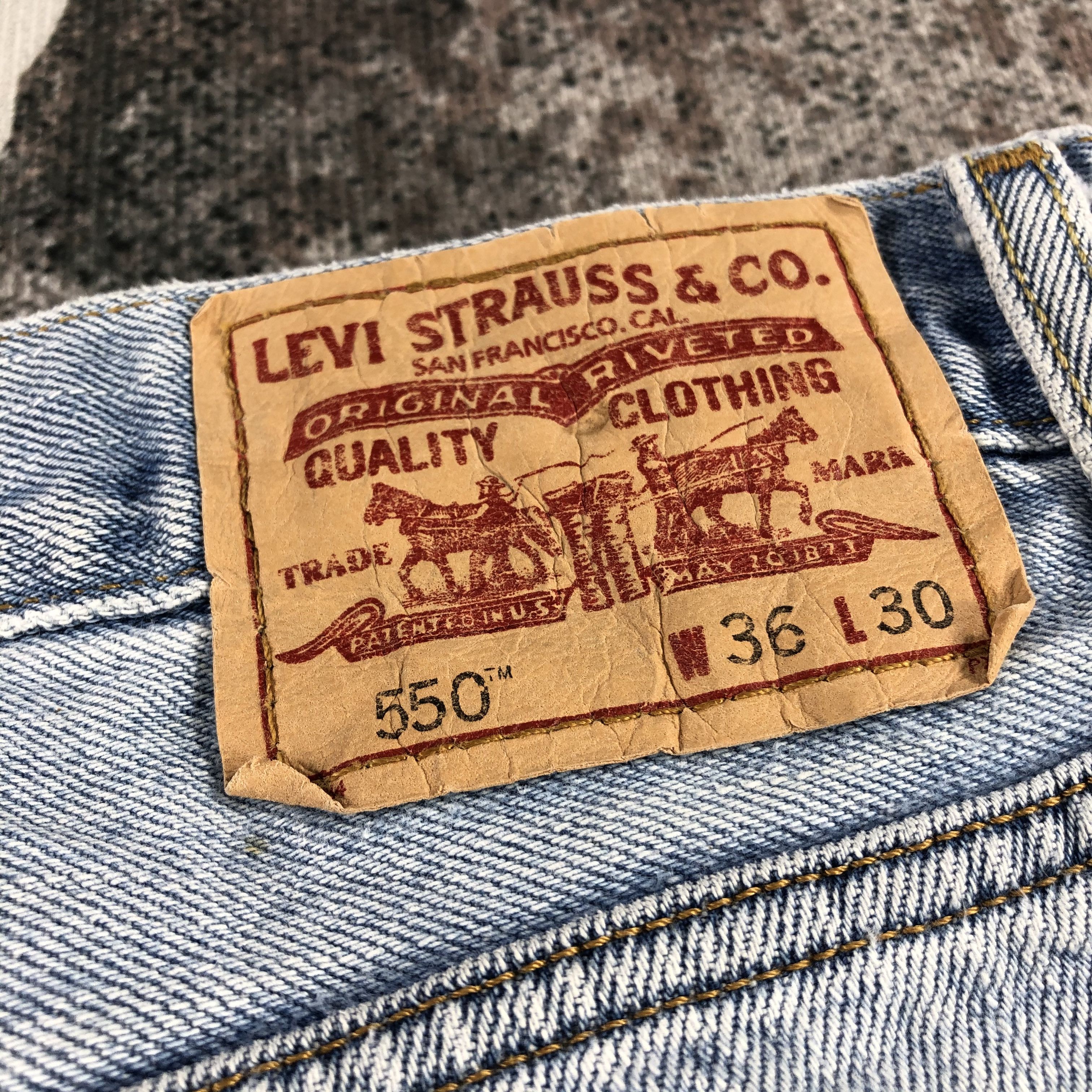 Levi's Vintage Levis 550 Jeans Medium Wash Denim KJ833 Size US 35 - 5 Thumbnail