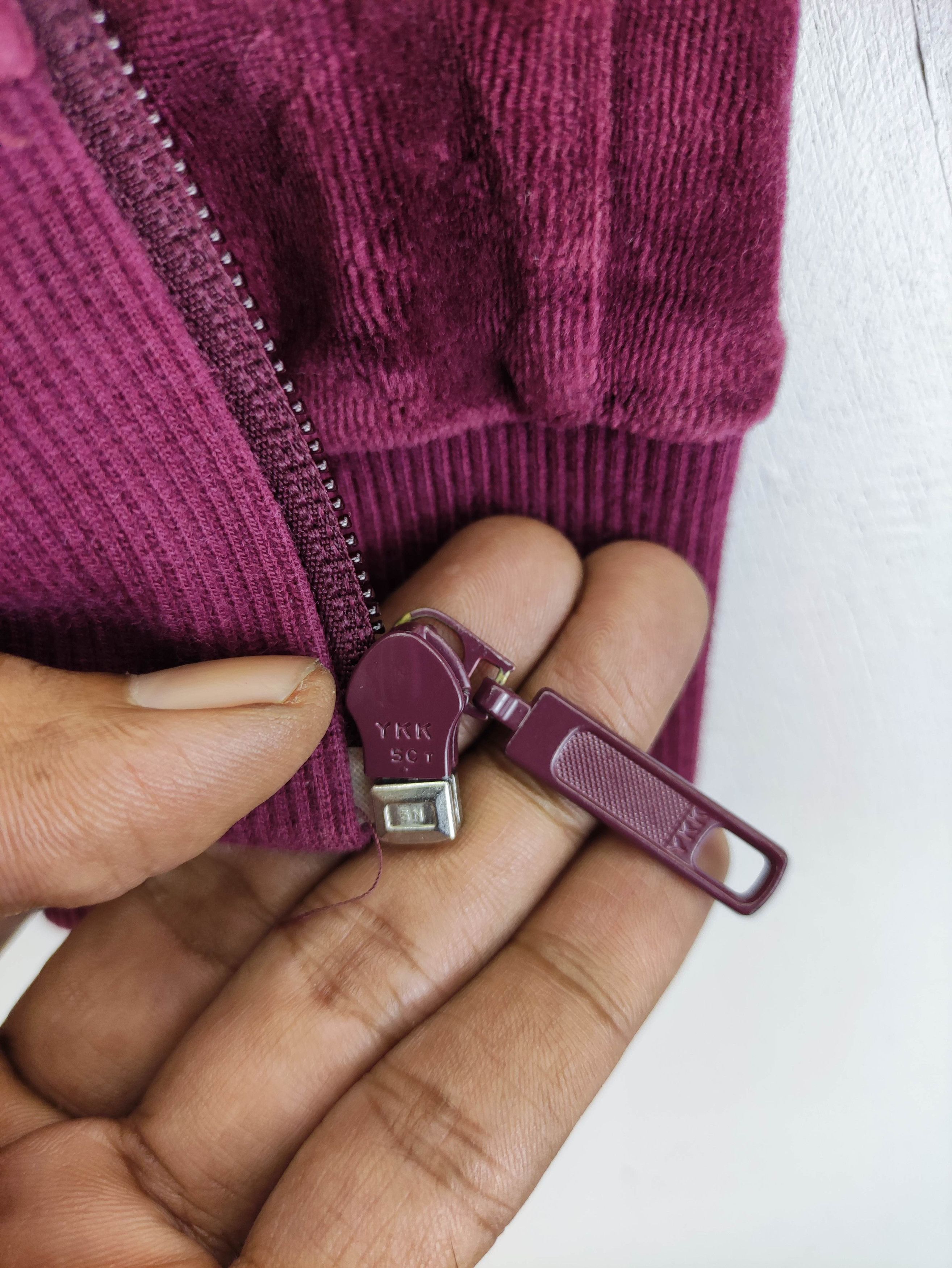 Adidas Adidas Velvet Sweater Zipper 3 Striped On Sleeve Size US M / EU 48-50 / 2 - 5 Thumbnail