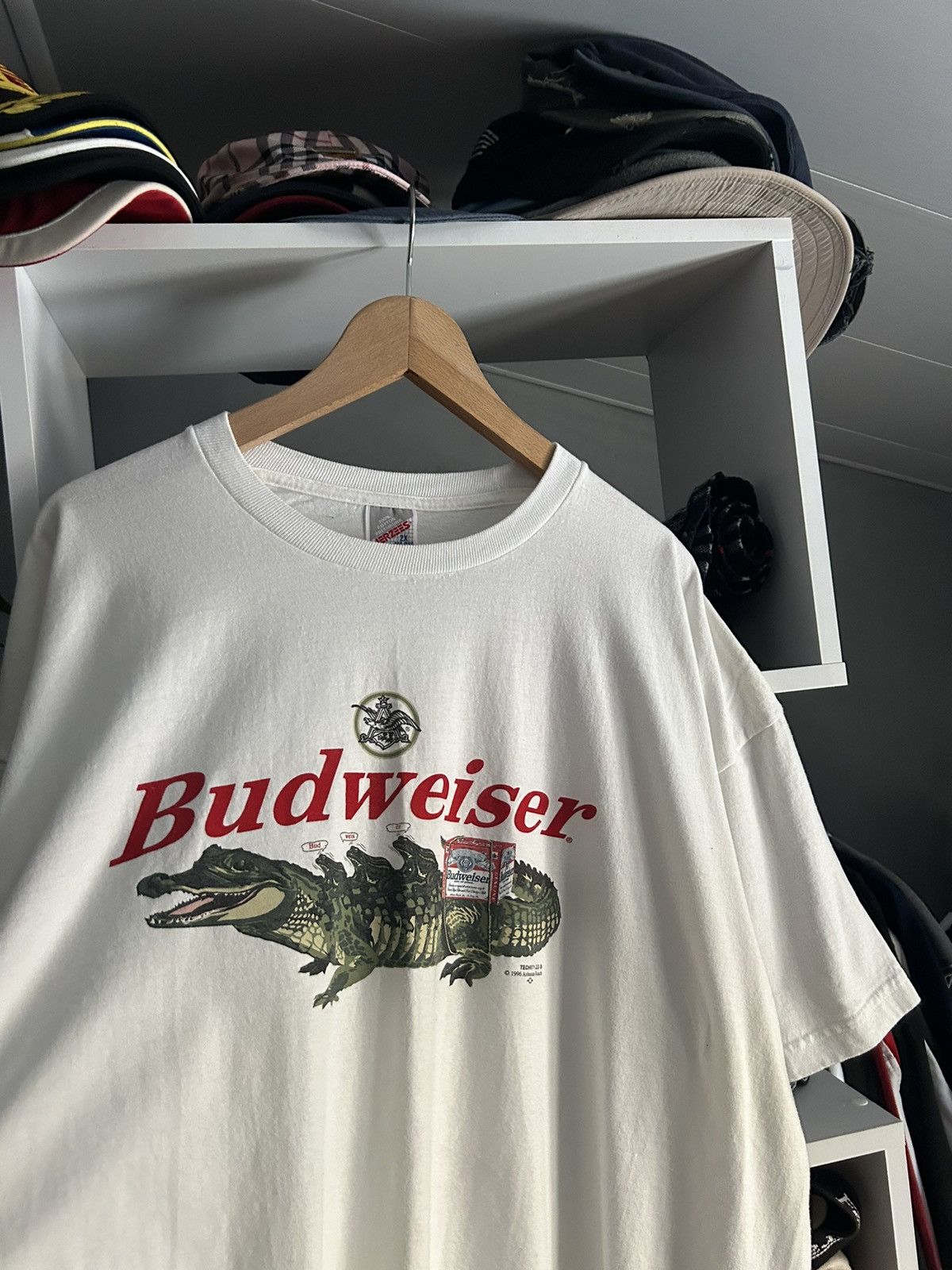 Budweiser × Vintage Vintage Budweiser 1996 t shirt Size US XXL / EU 58 / 5 - 2 Thumbnail