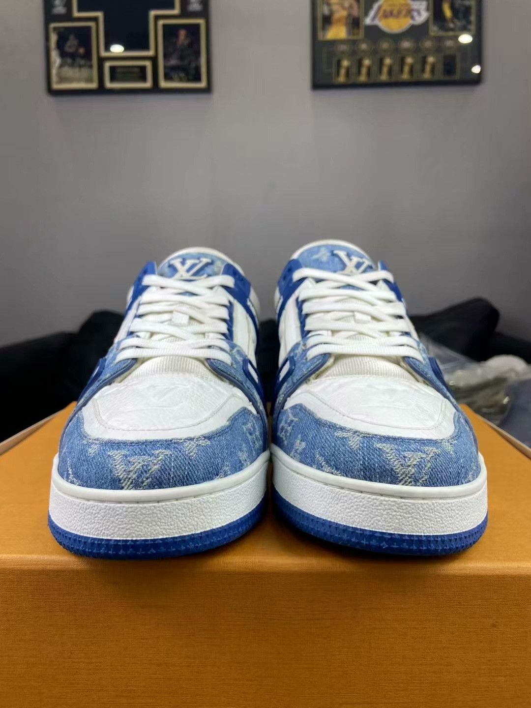 Louis Vuitton Louis Vuitton Training Denim Blue Lowtop Sneakers 10.5 Men Size US 10.5 / EU 43-44 - 1 Thumbnail