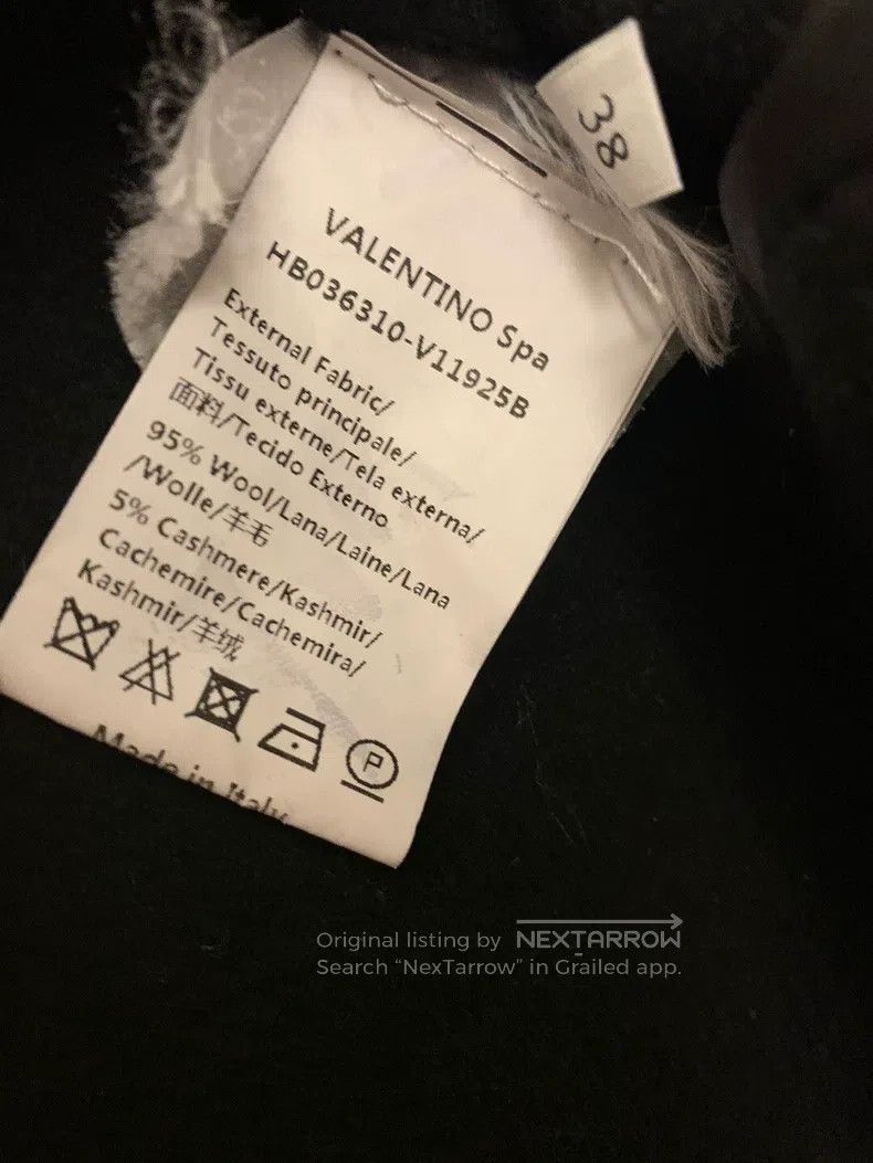 Valentino Valentino Hooded black wool cloak Size S / US 4 / IT 40 - 6 Thumbnail