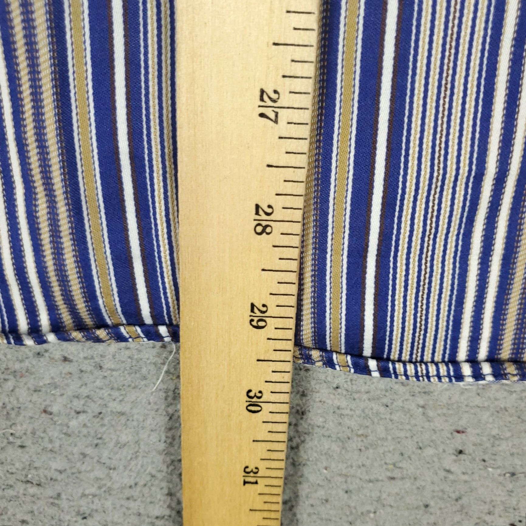 BUGATCHI Bugatchi Uomo Shirt Blue Striped Button-Up Long Sleeve Mens Medium Size US M / EU 48-50 / 2 - 5 Thumbnail