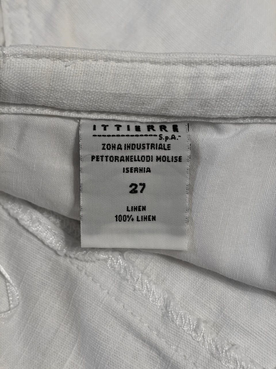 Dolce & Gabbana Dolce & Gabbana White Linen Mini Skirt Y2K Drawstring Waist Size 27" / US 4 / IT 40 - 11 Thumbnail