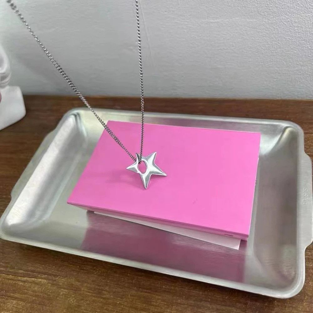 Vintage Y2K Stainless Steel Geometric Necklace Size ONE SIZE - 2 Thumbnail