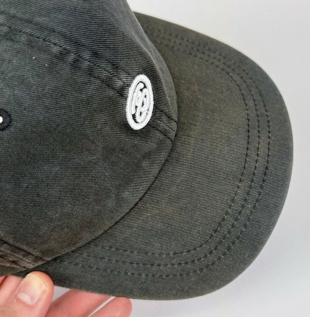 Stussy Stussy Faded Distressed Snapback Cap Hat One Size Black Size ONE SIZE - 4 Thumbnail