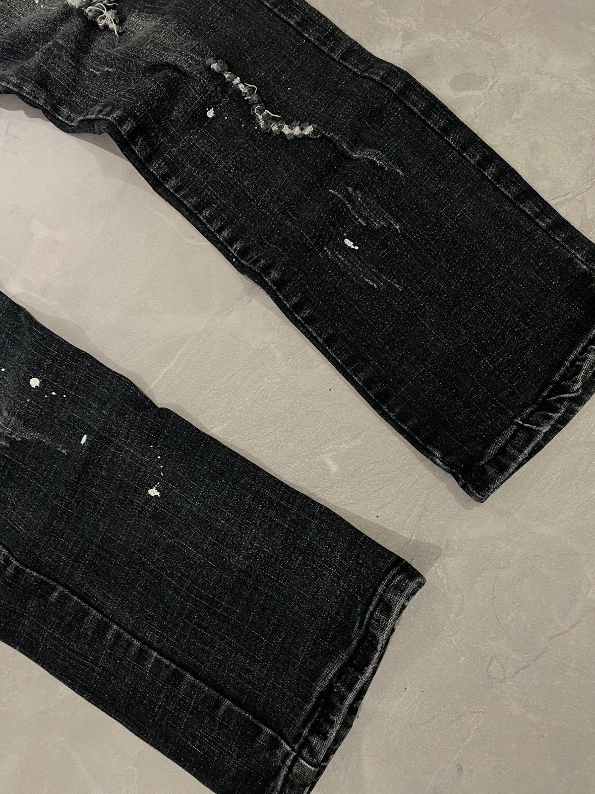 Japanese Brand Archive Paintet Zip-line Washed Distressed / Vintage Y2K Size US 36 / EU 52 - 4 Thumbnail
