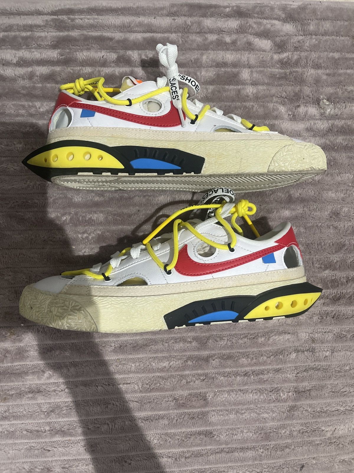 Off-White Off-White Nike Blazer Low 77 University Red Size US 6 / EU 39 - 1 Thumbnail