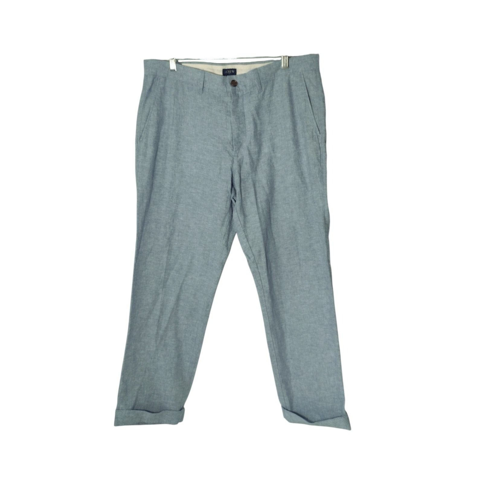 J.Crew J Crew Re-imagined Linen Blend Dress Pants 34x30 Straight Le Size US 34 / EU 50 - 1 Thumbnail