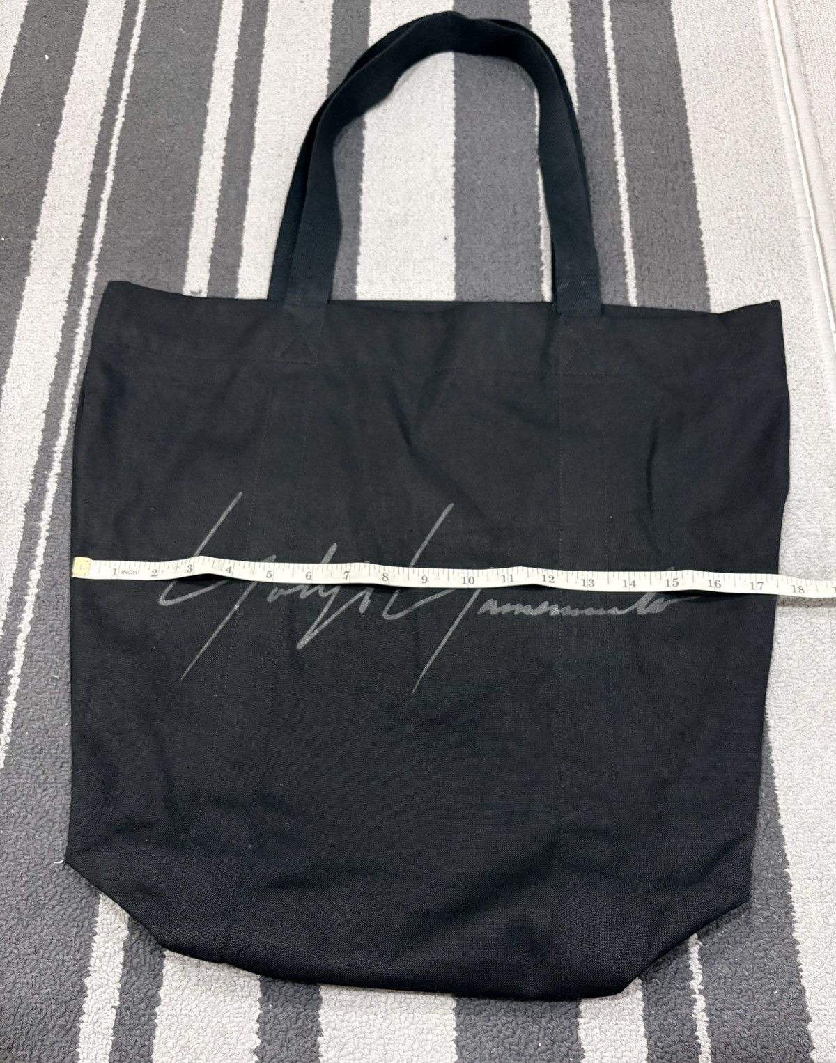 Yohji Yamamoto YOHJI YAMAMOTO SIGNATURE TOTE BAG MADE IN JAPAN 🇯🇵 Size ONE SIZE - 6 Thumbnail