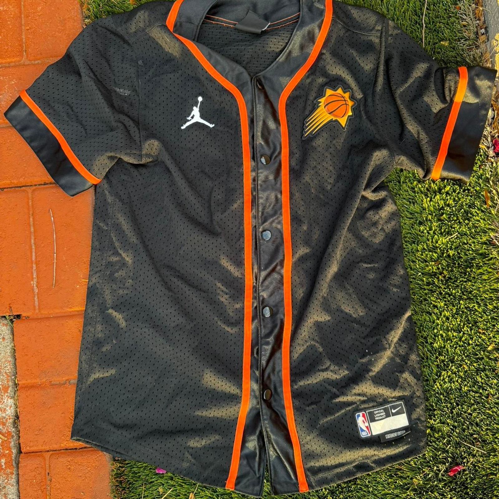 NBA Black & Orange Phoenix Suns Jersey Statement Edition Size US M / EU 48-50 / 2 - 1 Thumbnail