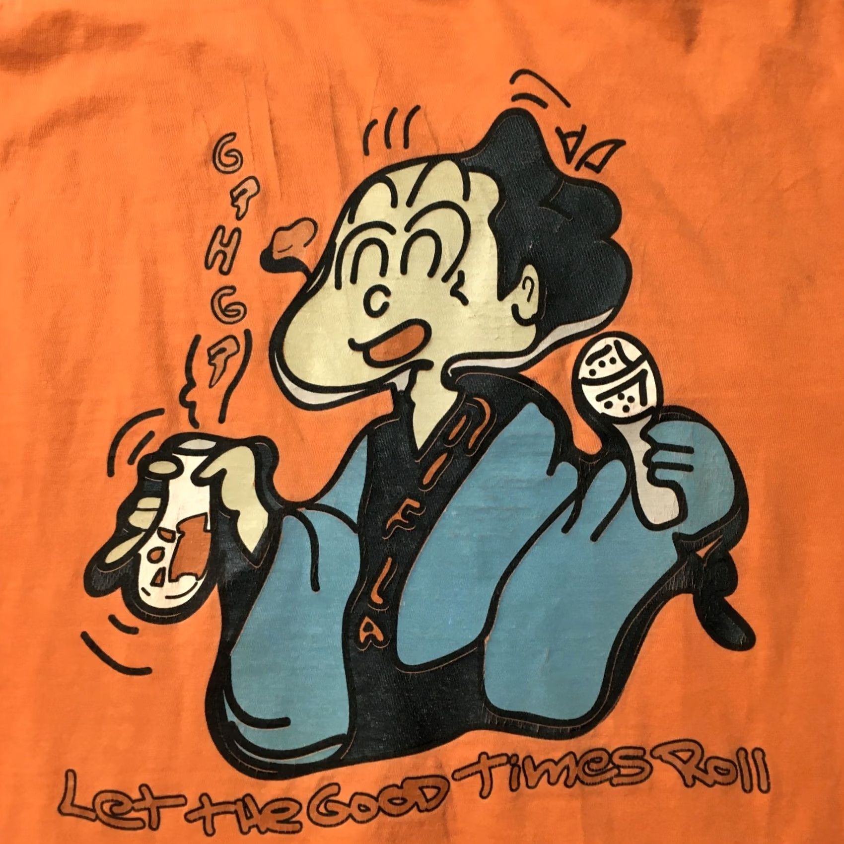 Fruit Of The Loom chug Shirt Orange Men’s Size large (LET THE GOOD TIMES ROLL!) Size US L / EU 52-54 / 3 - 3 Thumbnail
