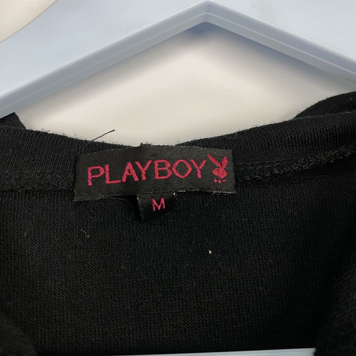 Playboy × Vintage Vintage Playboy Embroidered Full Zip Hoodie Short Sleeve Size US M / EU 48-50 / 2 - 8 Thumbnail