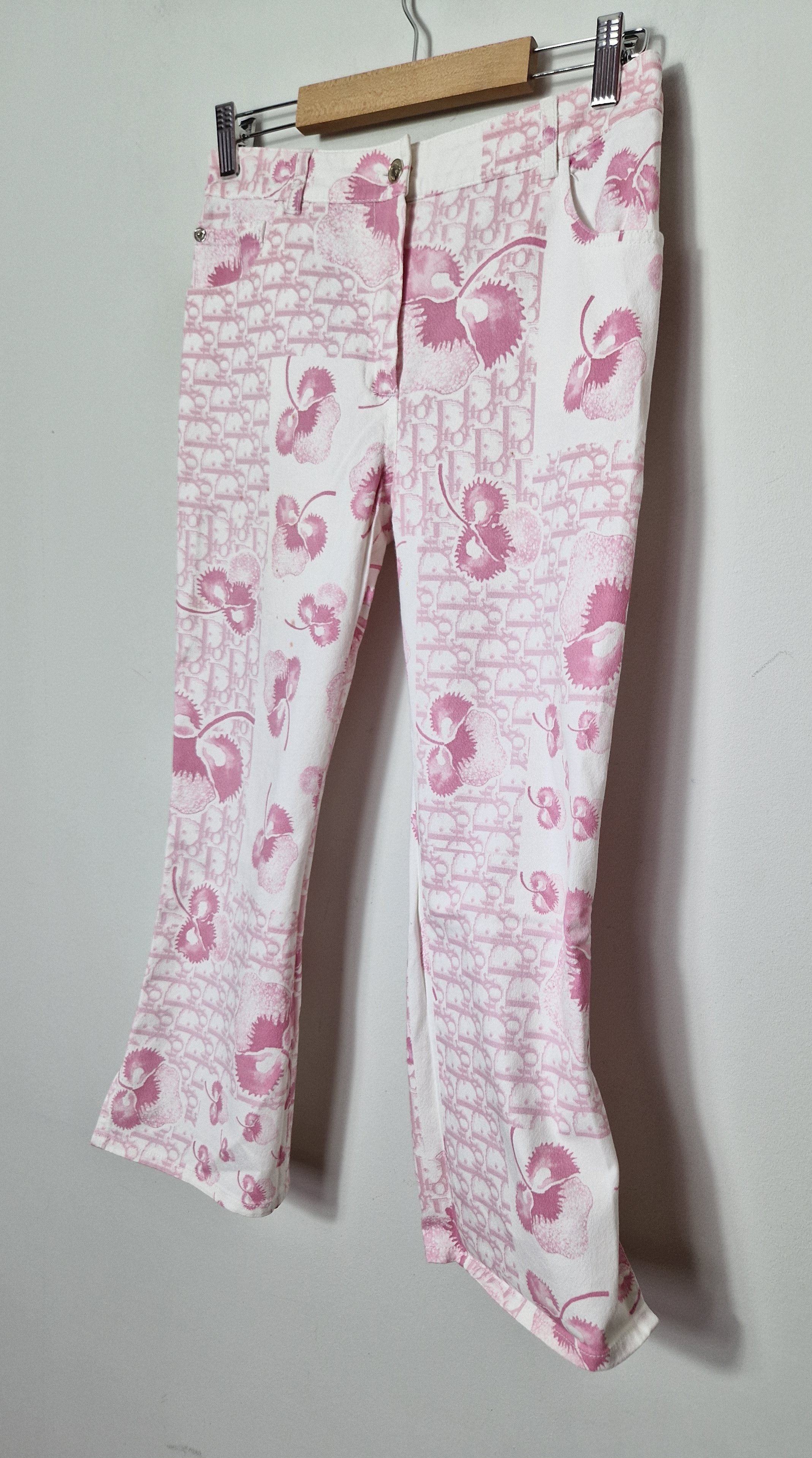 Dior Christian Dior pink monogram 3/4 pants Size 27" / US 4 / IT 40 - 2 Thumbnail