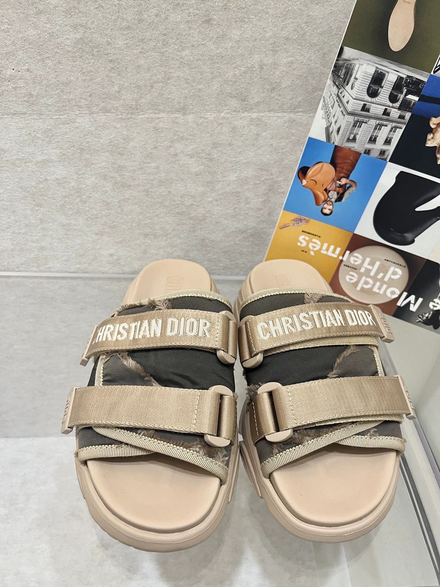 Dior Dior Nude Velcro Beach Slides 36 EU Size US 5.5 / IT 35.5 - 1 Thumbnail
