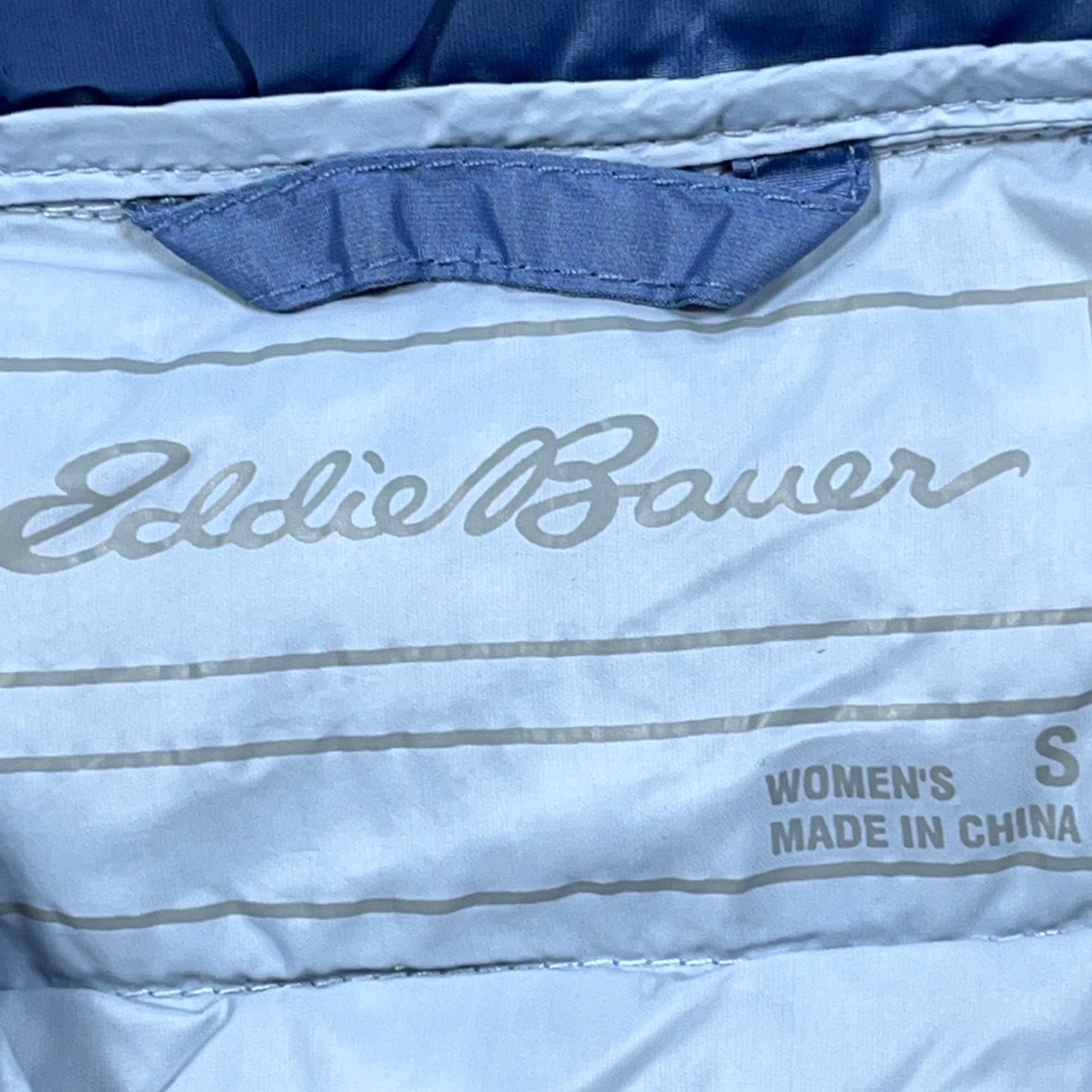Eddie Bauer VINTAGE Eddie Bauer Puffer Vest Women Small Blue Down Fill EB650 Full Zip Jacket Size S / US 4 / IT 40 - 6 Thumbnail