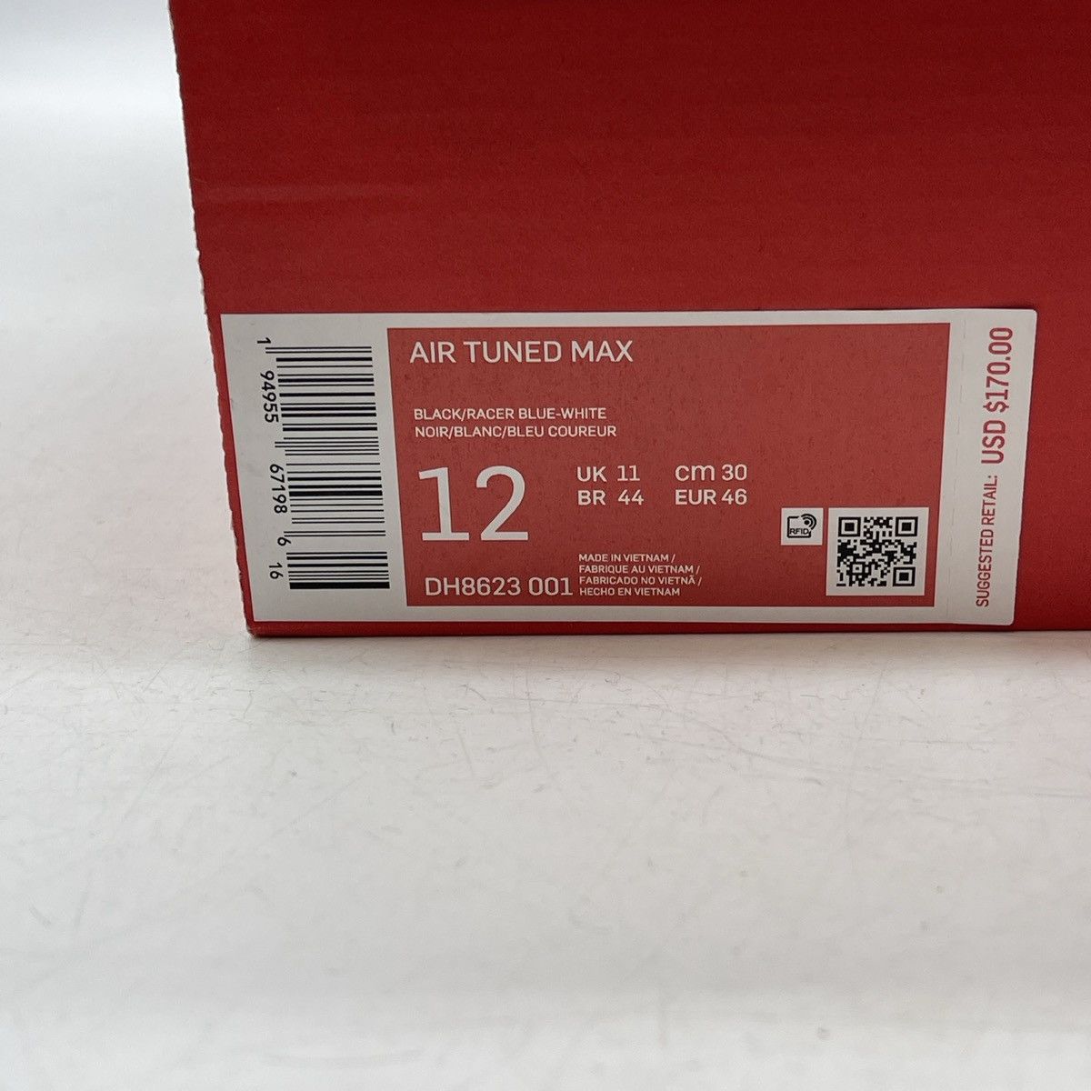 Nike Air tuned max white racer blue Size US 12 / EU 45 - 9 Thumbnail