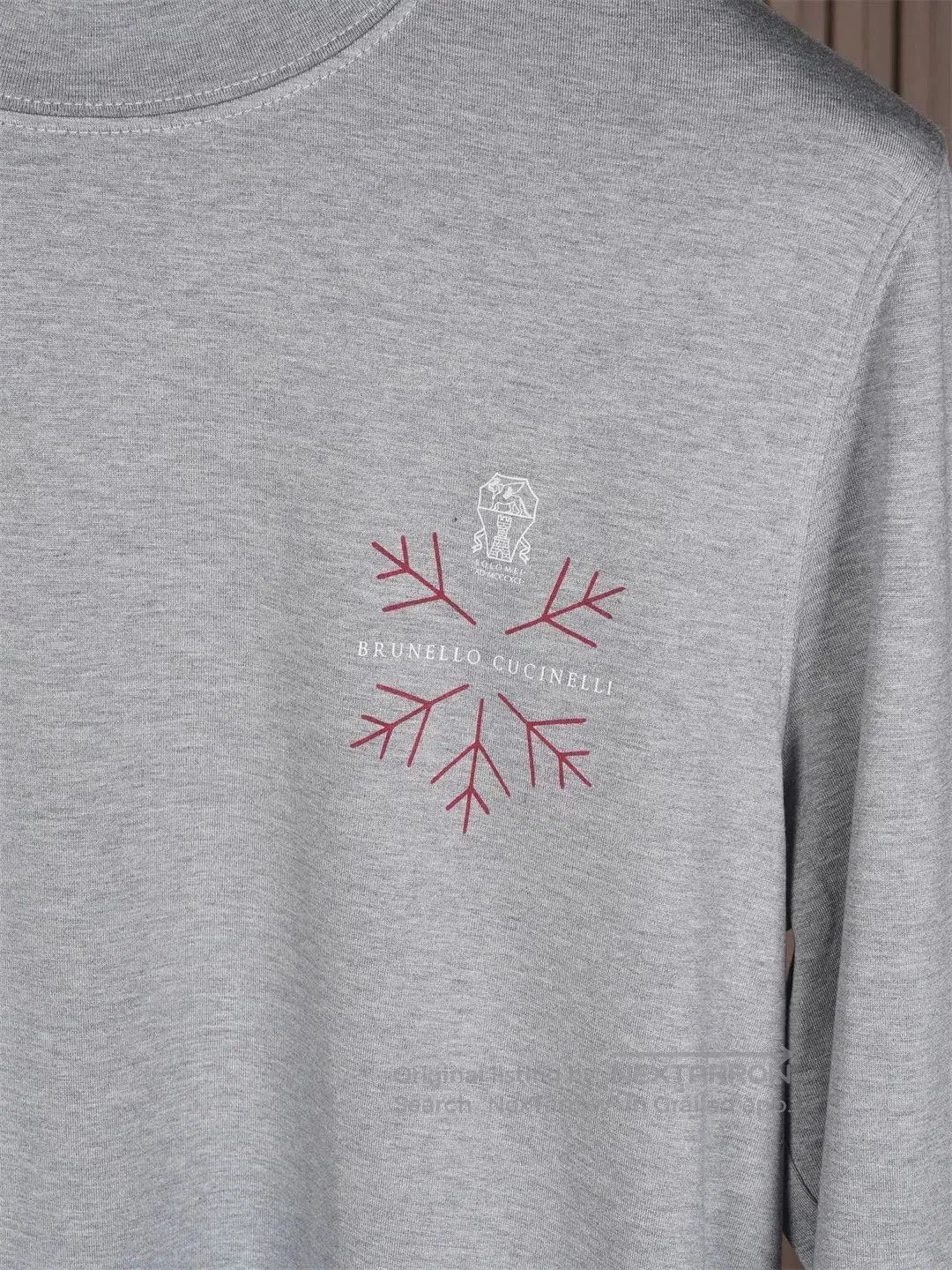 Brunello Cucinelli Brunello Cucinelli Men's Gray Long Sleeve Tee. Size US M / EU 48-50 / 2 - 4 Thumbnail