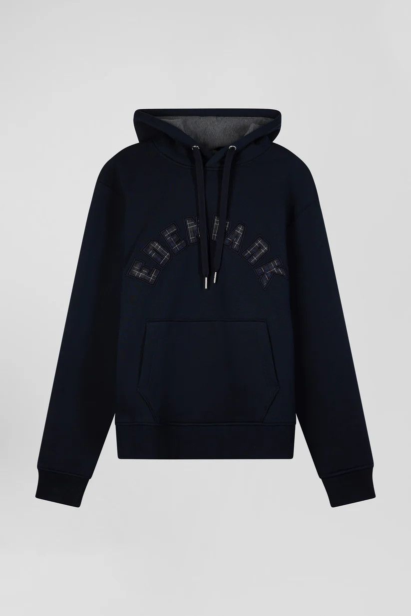 Eden Park o1s22i1n1024 Logo Patch Hooded Sweatshirt in Blue Size US M / EU 48-50 / 2 - 1 Thumbnail