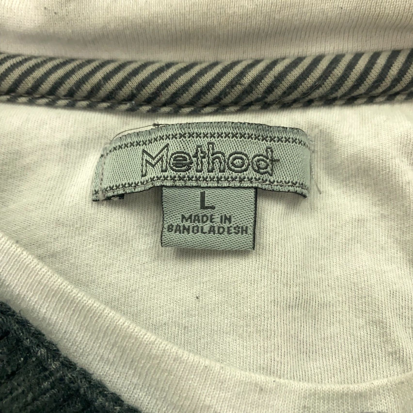 Vintage Method Henley Shirt Mens L Gray Long Sleeve Ribbed Faux Layered Size US L / EU 52-54 / 3 - 4 Thumbnail