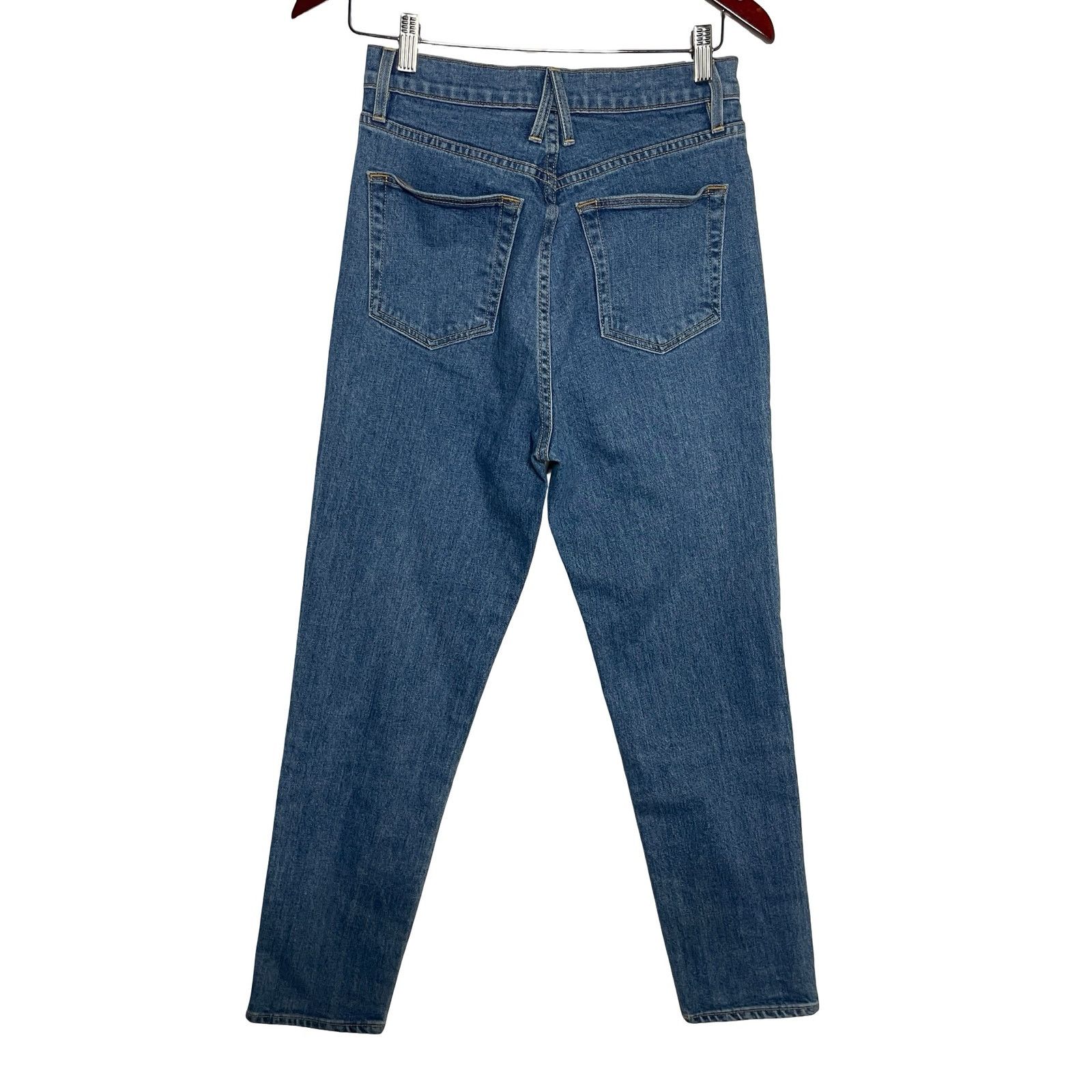 SLVRLAKE SLVRLAKE Beatnik Ankle Straight Jeans in Forever Blue Sz 28 Size 28" / US 6 / IT 42 - 5 Thumbnail