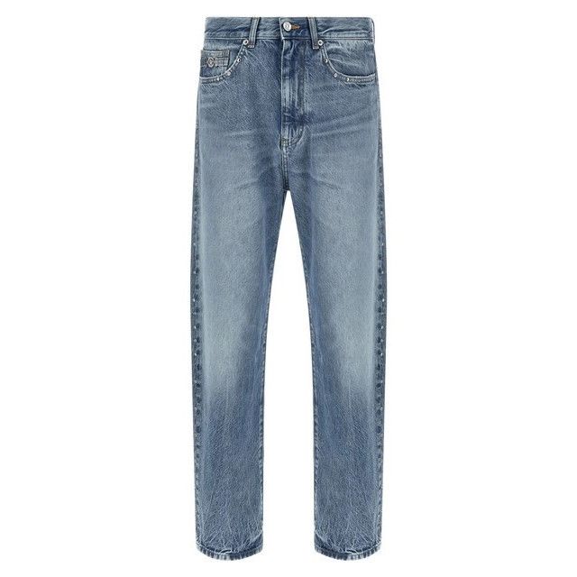 VERSACE Blue Studded Jeans New )