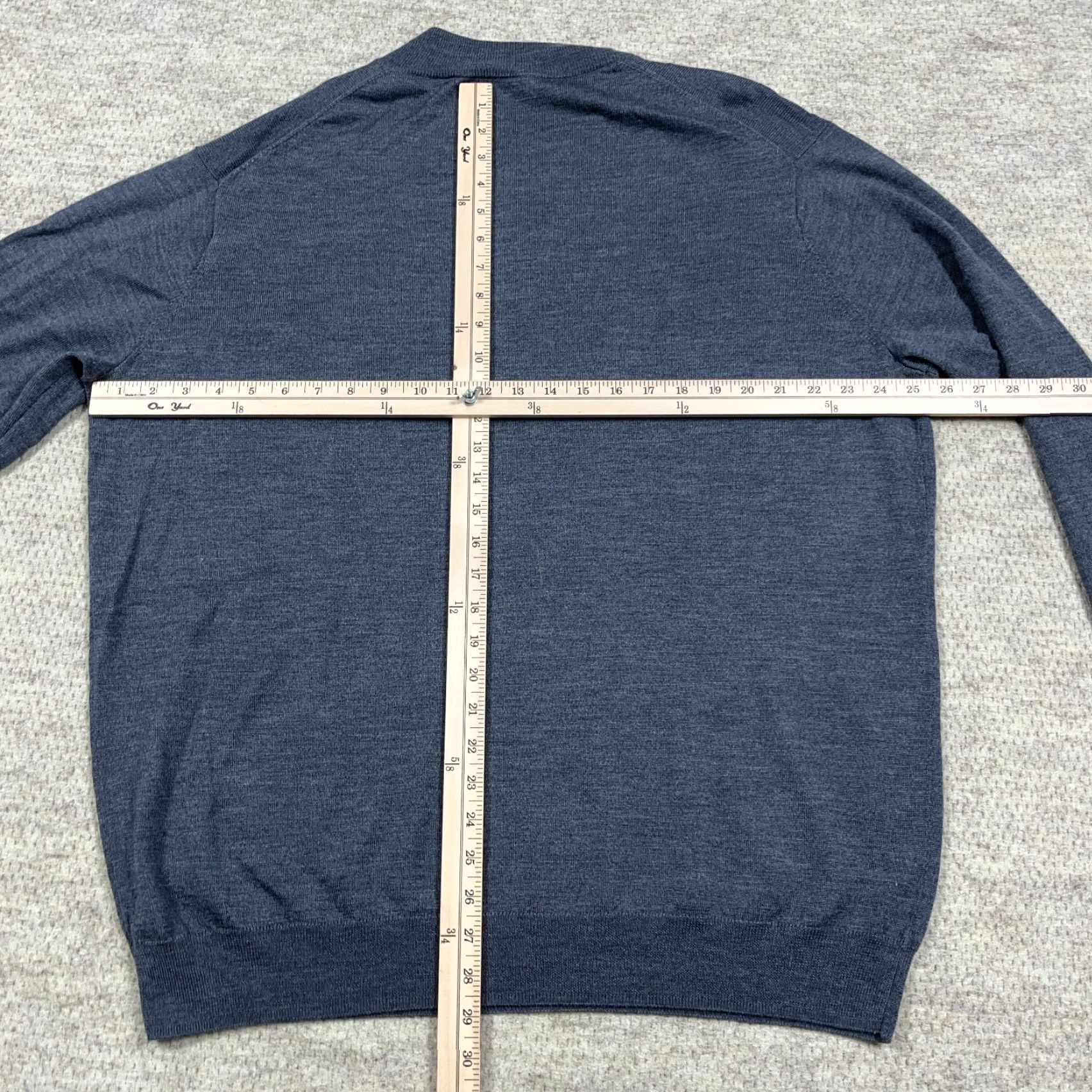 Peter Millar Peter Millar Sweater Men XL Gray Pullover Mock Neck Knit Wool Merino/Lyocell Casual, Travel, Business Sports - Regular Fit Size US XL / EU 56 / 4 - 7 Thumbnail