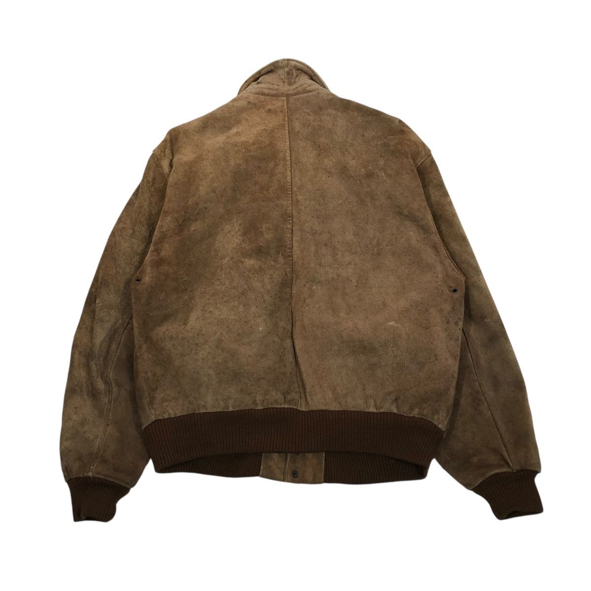 Japanese Brand 🔥VINTAGE GENUINE LEATHER BOMBER JACKET MUV BIRN ISSEY MIYAKE Size US M / EU 48-50 / 2 - 2 Thumbnail