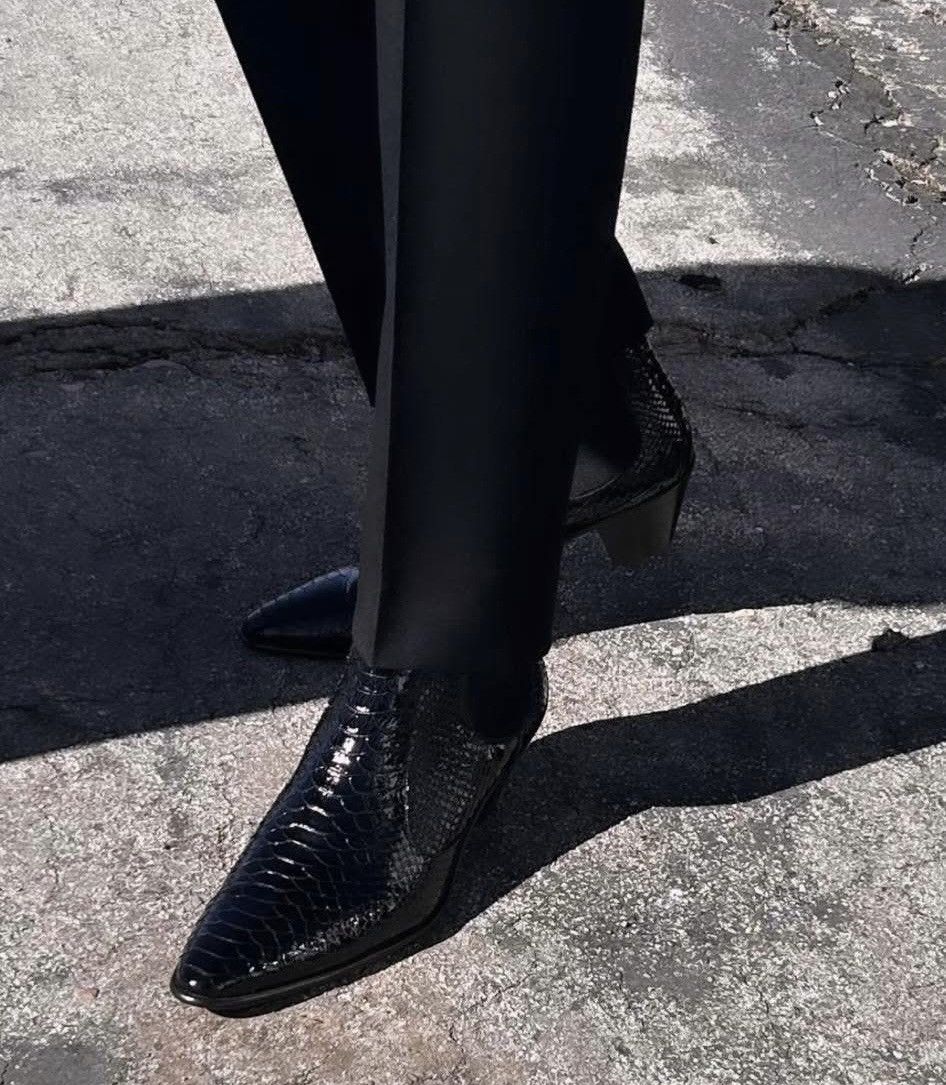 Celine Celine by Heidi Slimane FW24 Python Stamped Hector Boot Size US 10.5 / EU 43-44 - 1 Thumbnail