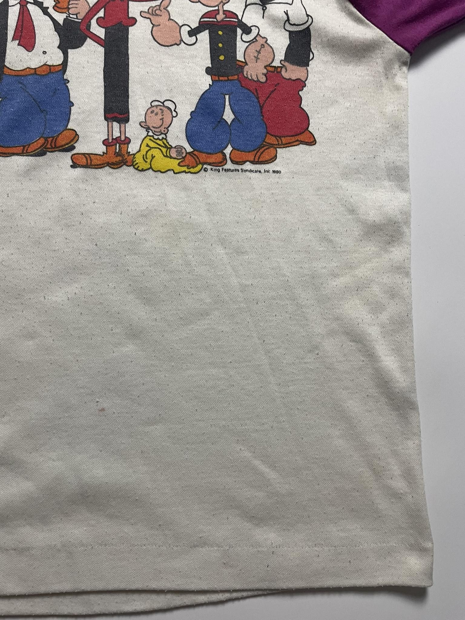 Vintage Vintage 80s Popeye Raglan Shirt Size US XS / EU 42 / 0 - 6 Thumbnail