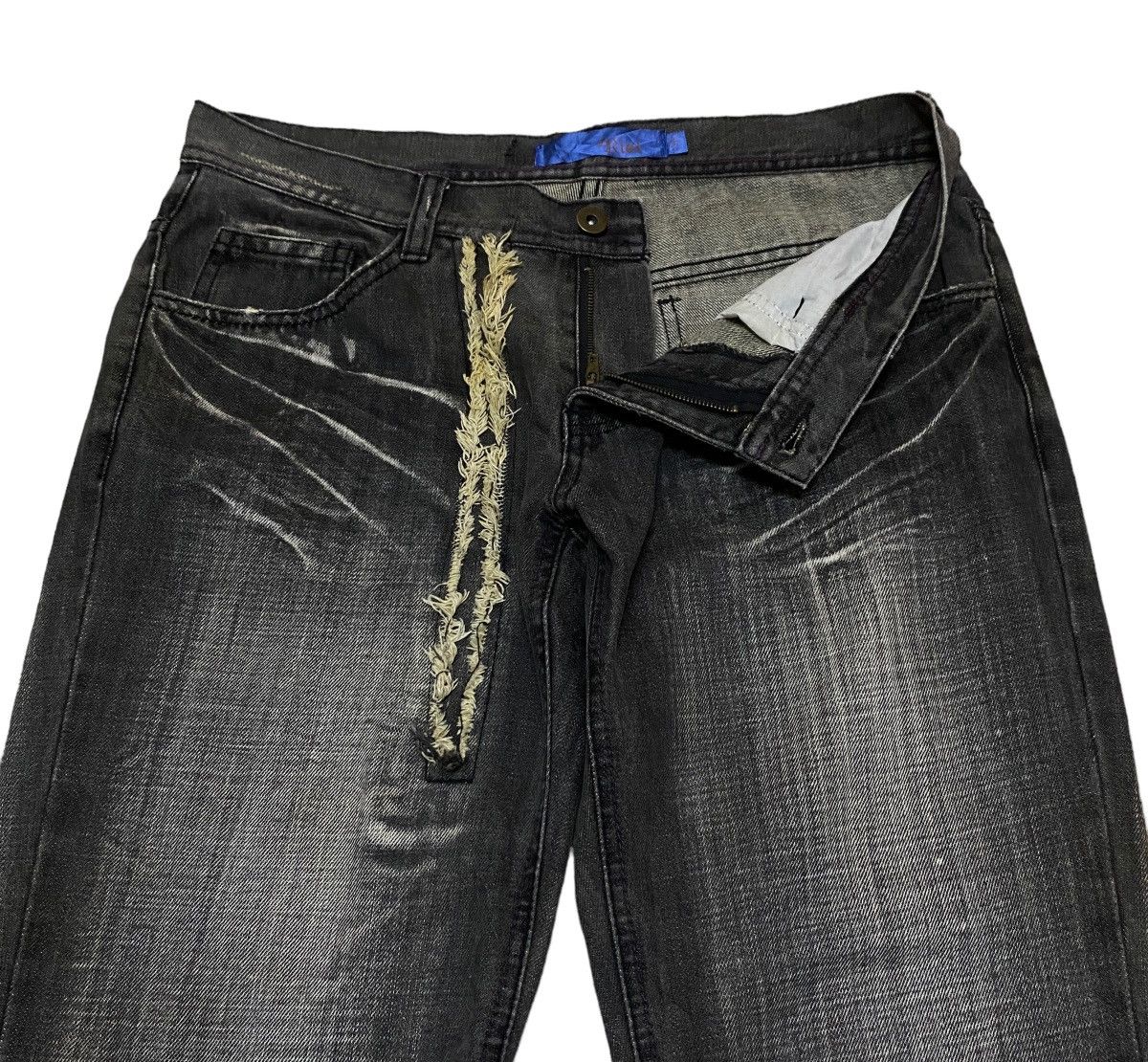 If Six Was Nine Very Rare Design Vintage Japanese Brand Riot Jeans 2000s Size US 33 - 6 Thumbnail